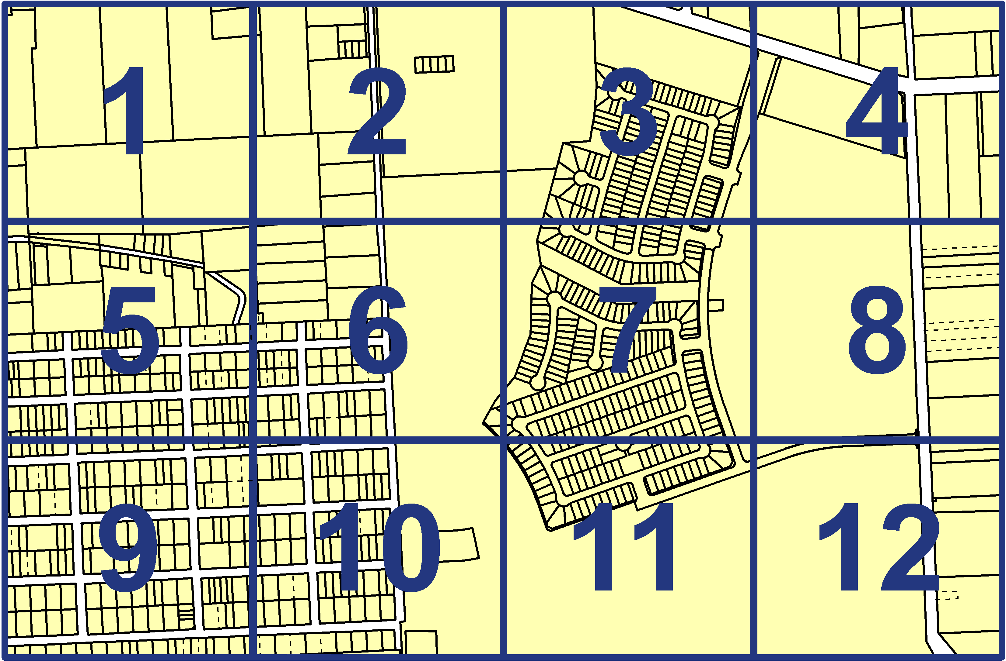 quarter facet map