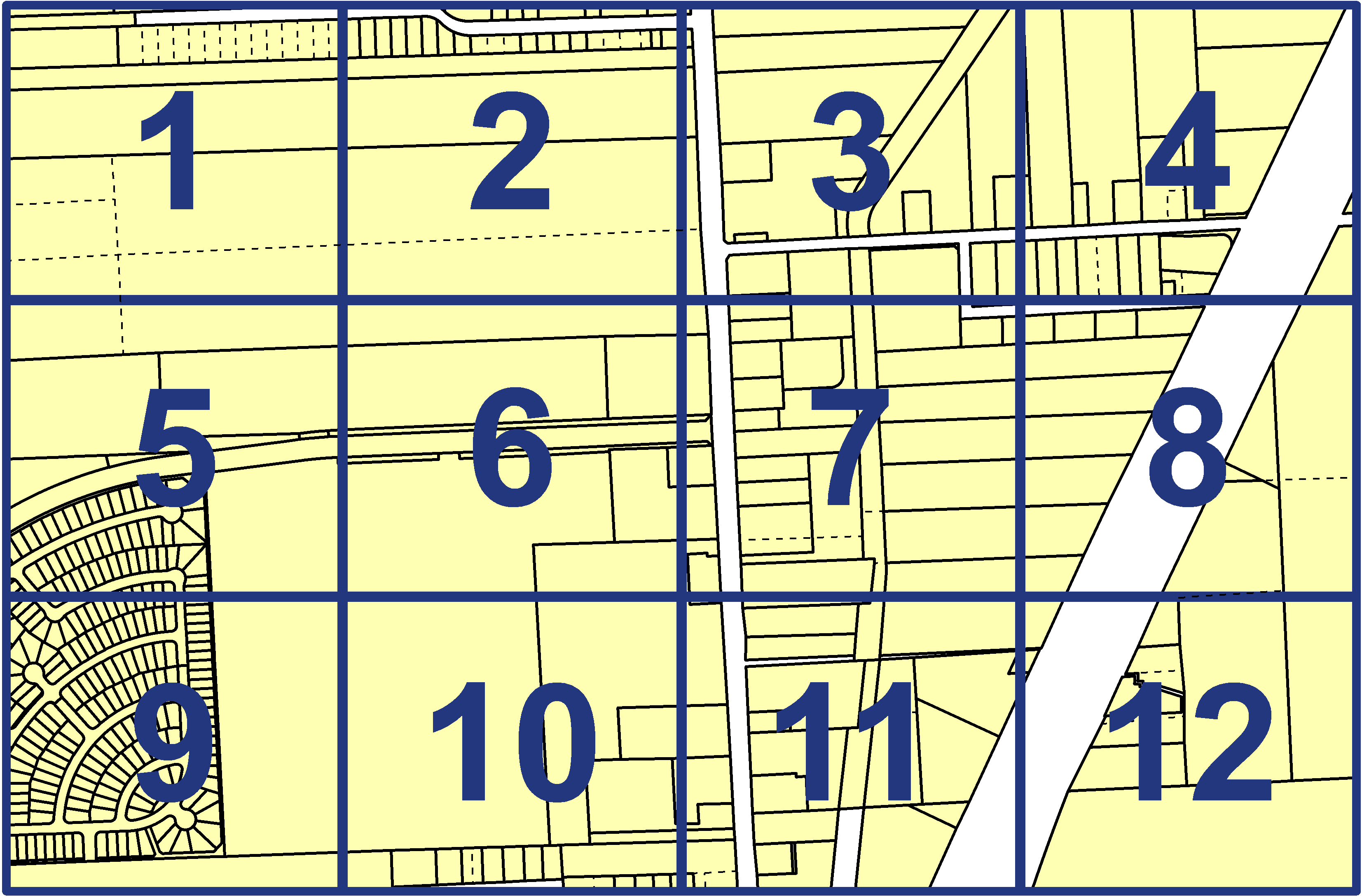 quarter facet map