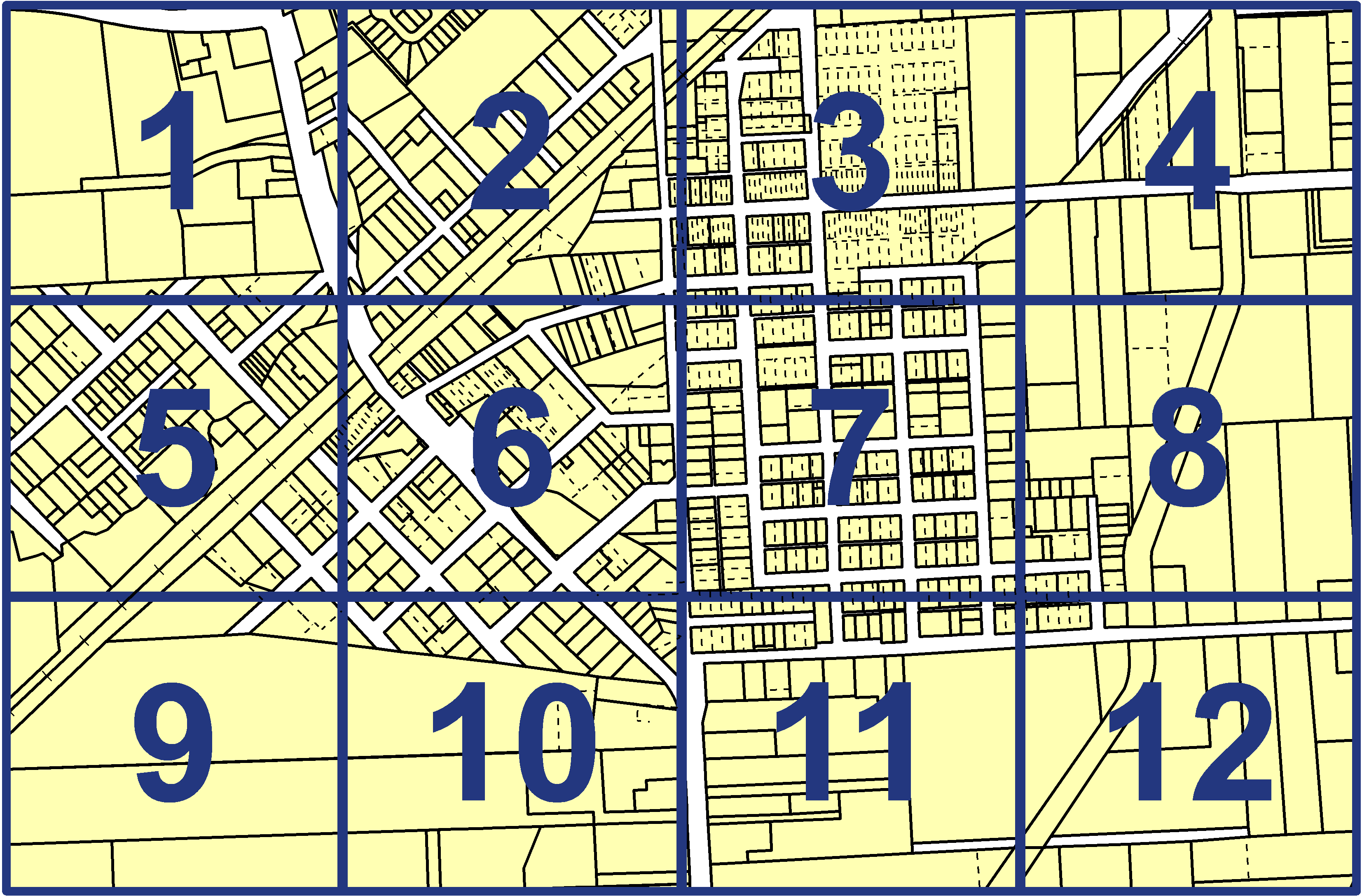 quarter facet map