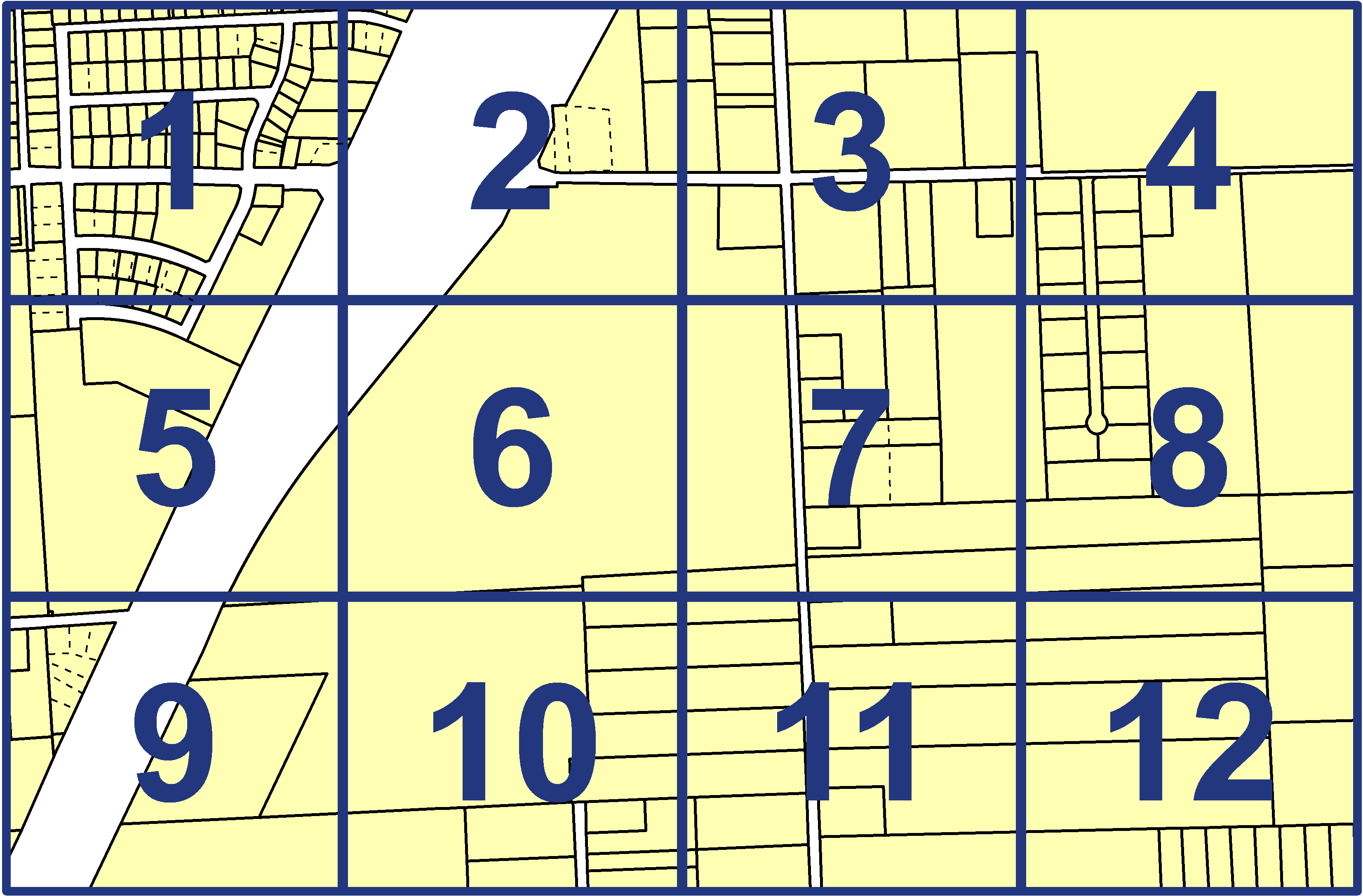 quarter facet map