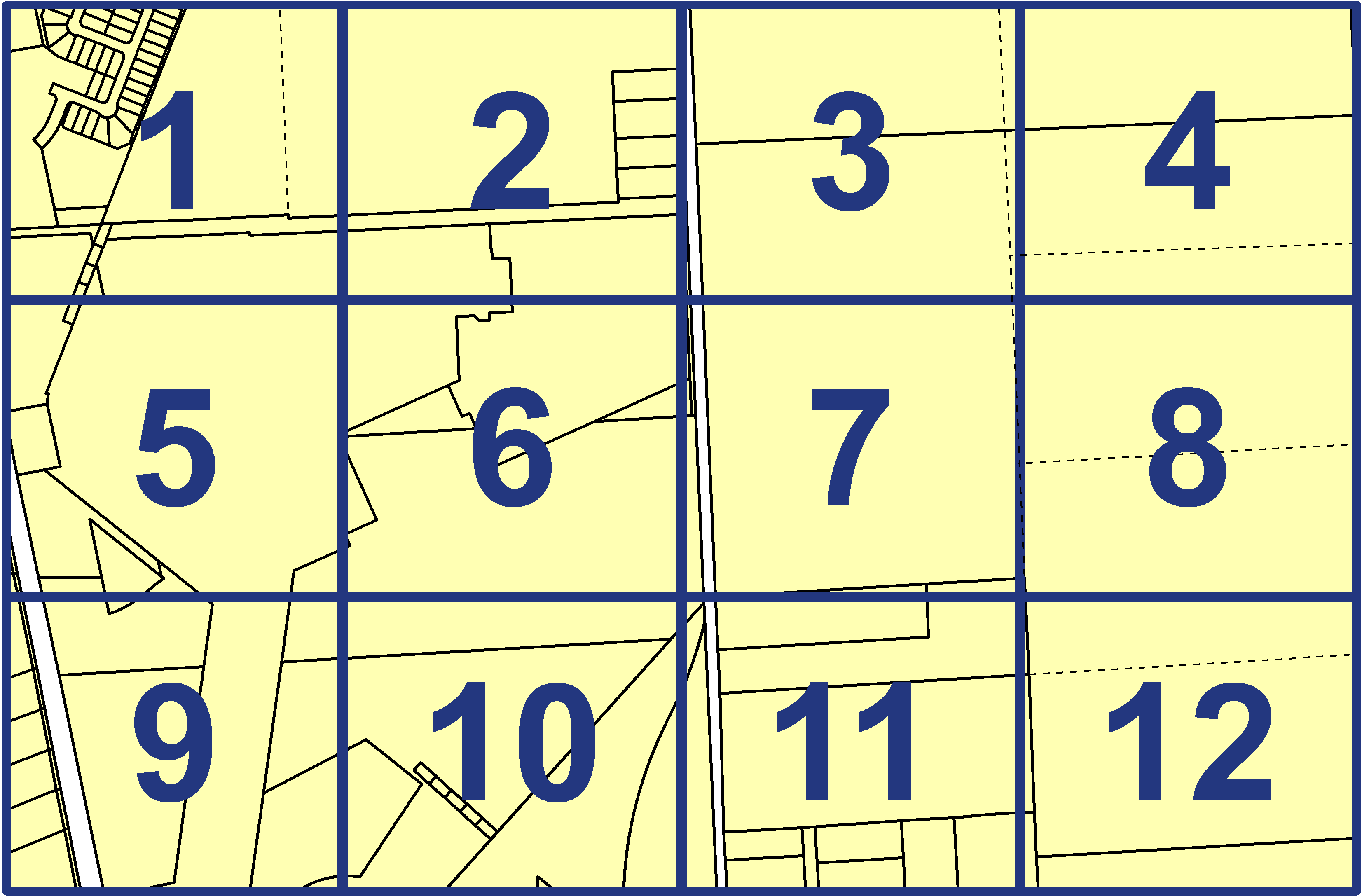 quarter facet map