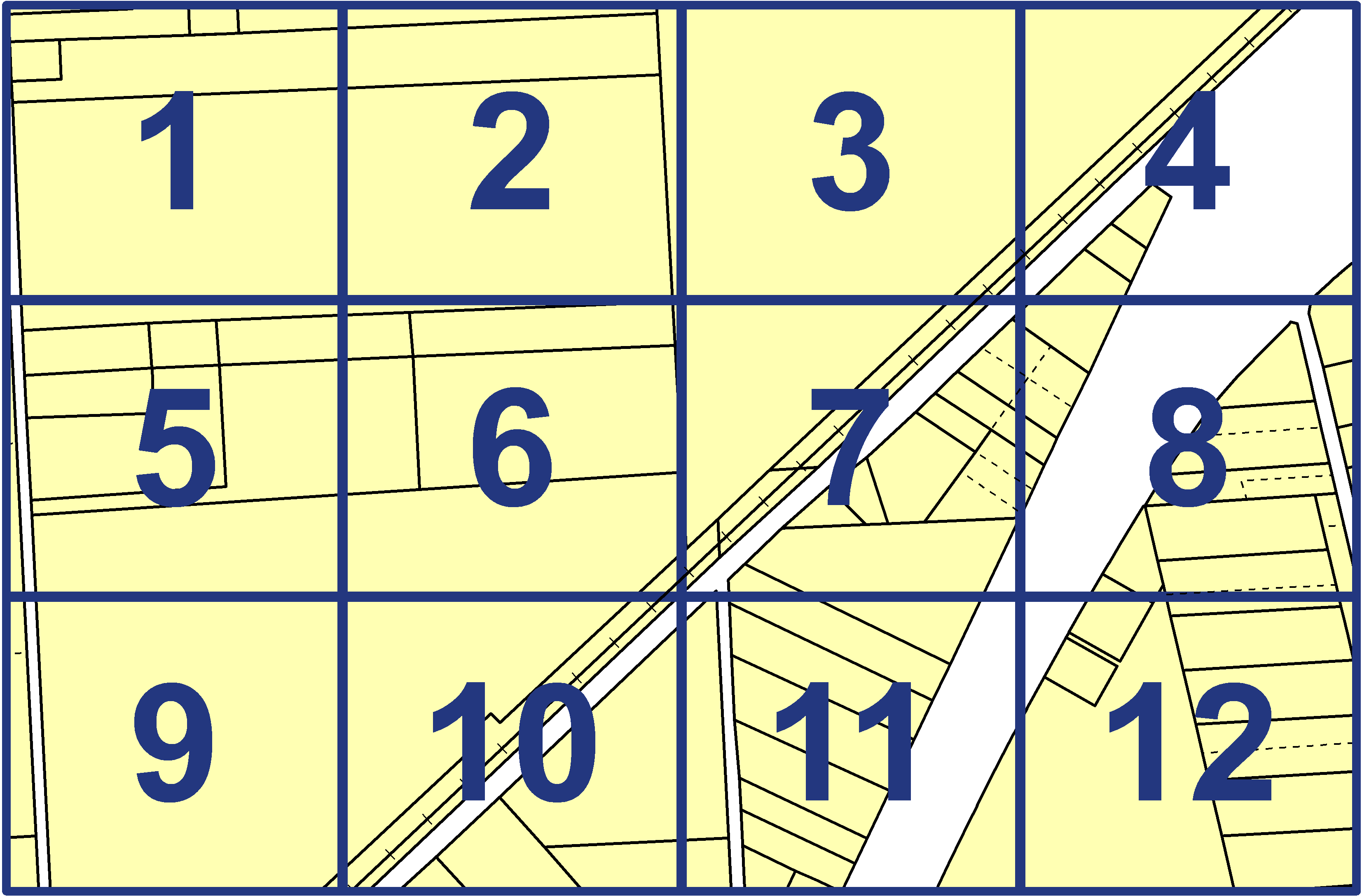 quarter facet map