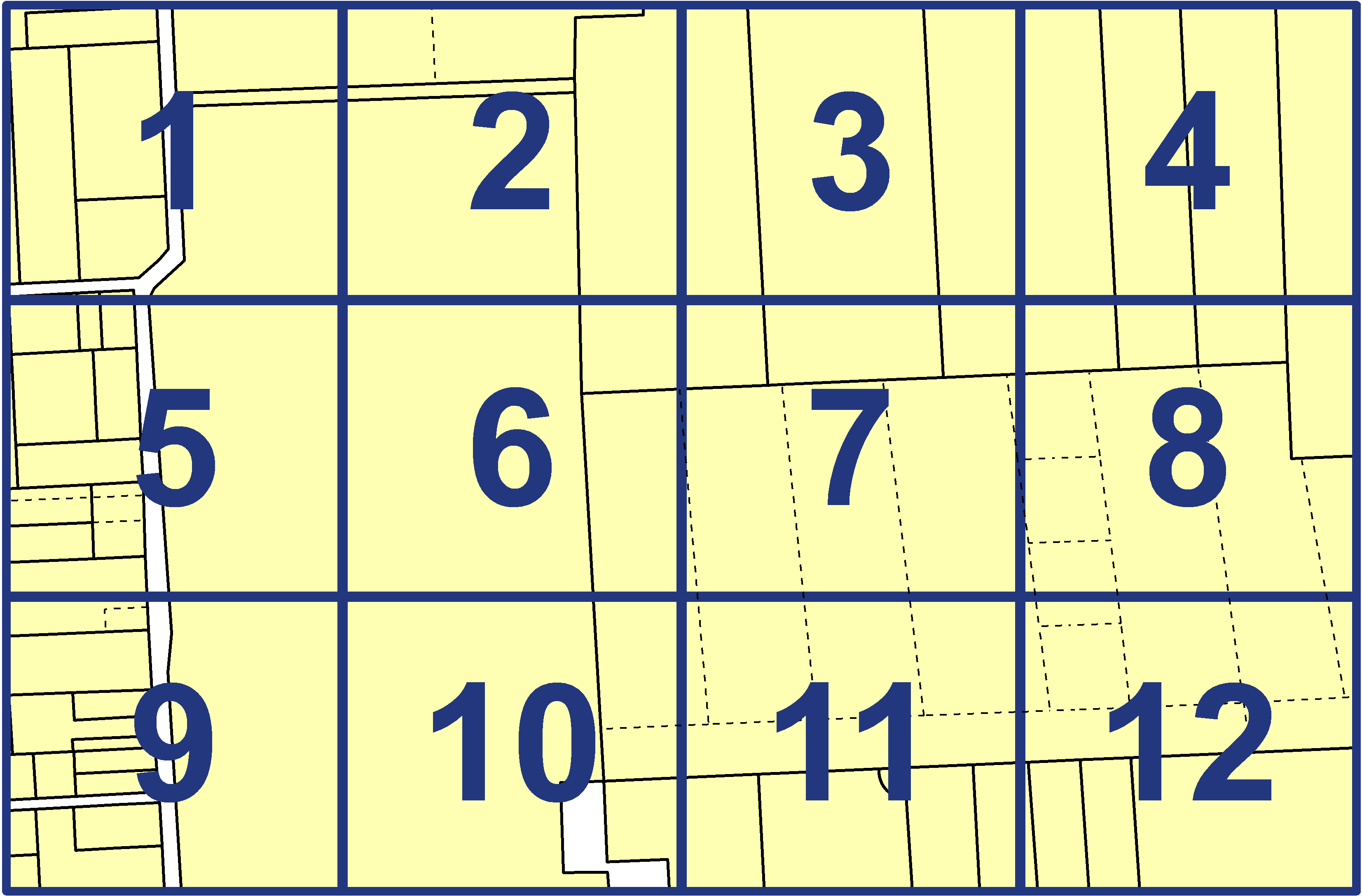 quarter facet map