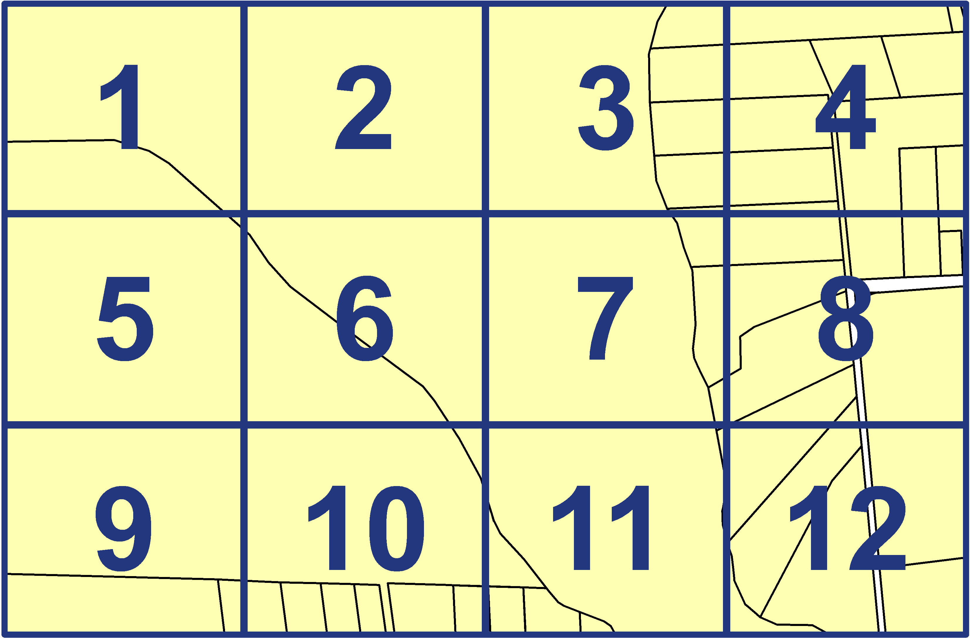 quarter facet map