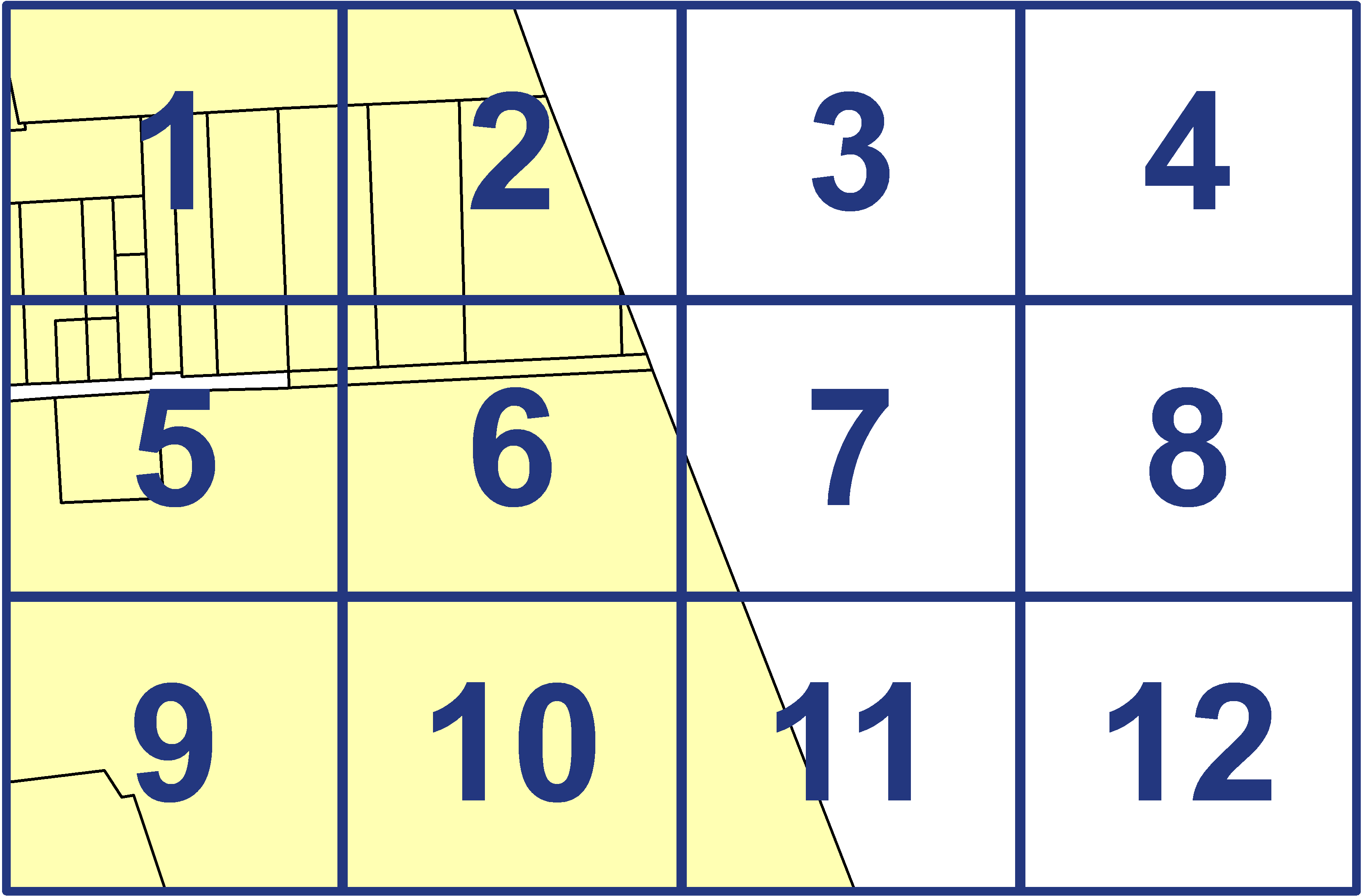 quarter facet map