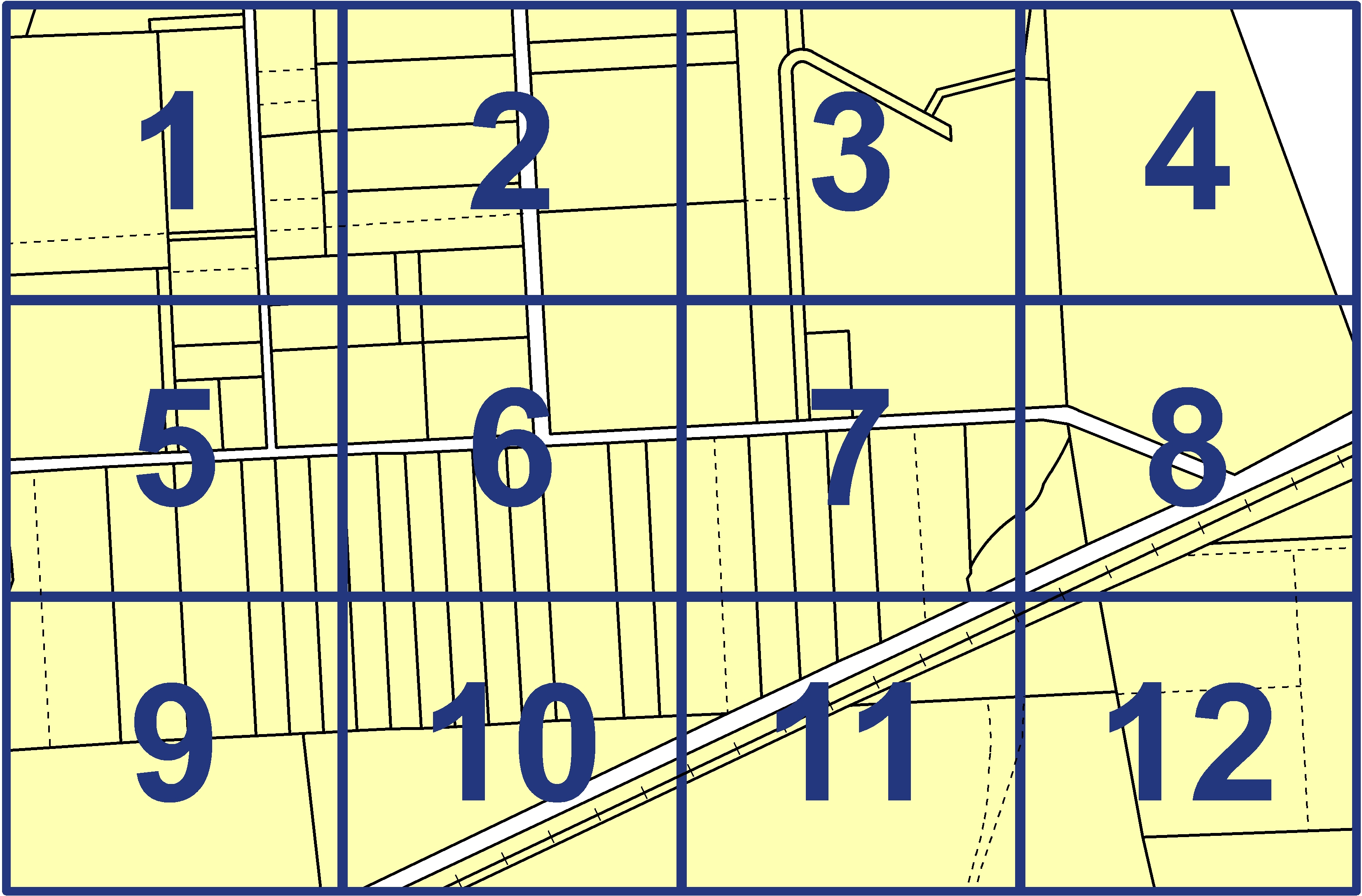 quarter facet map