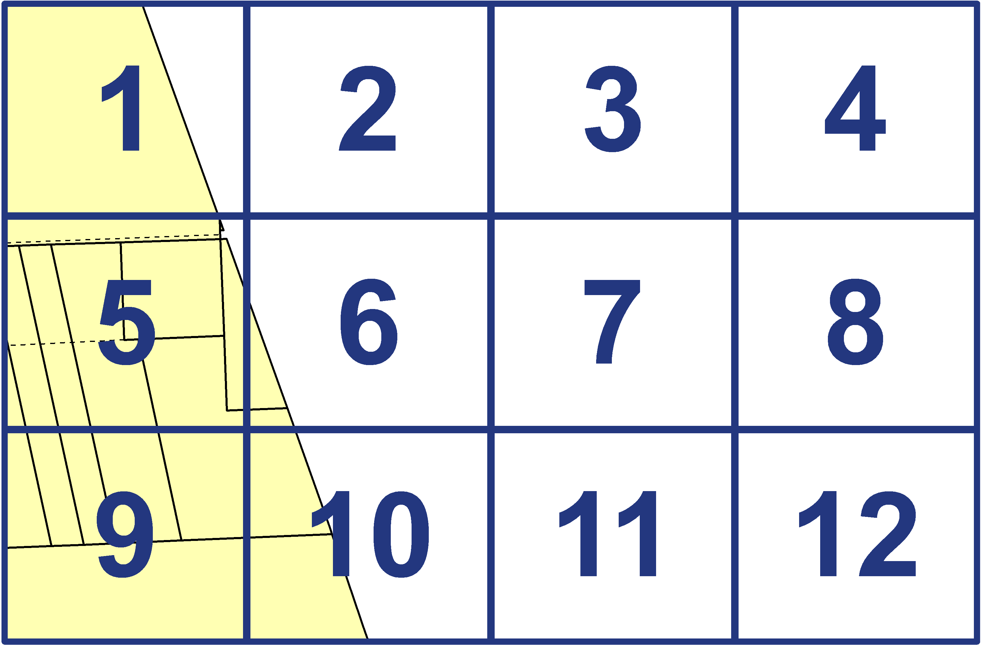 quarter facet map