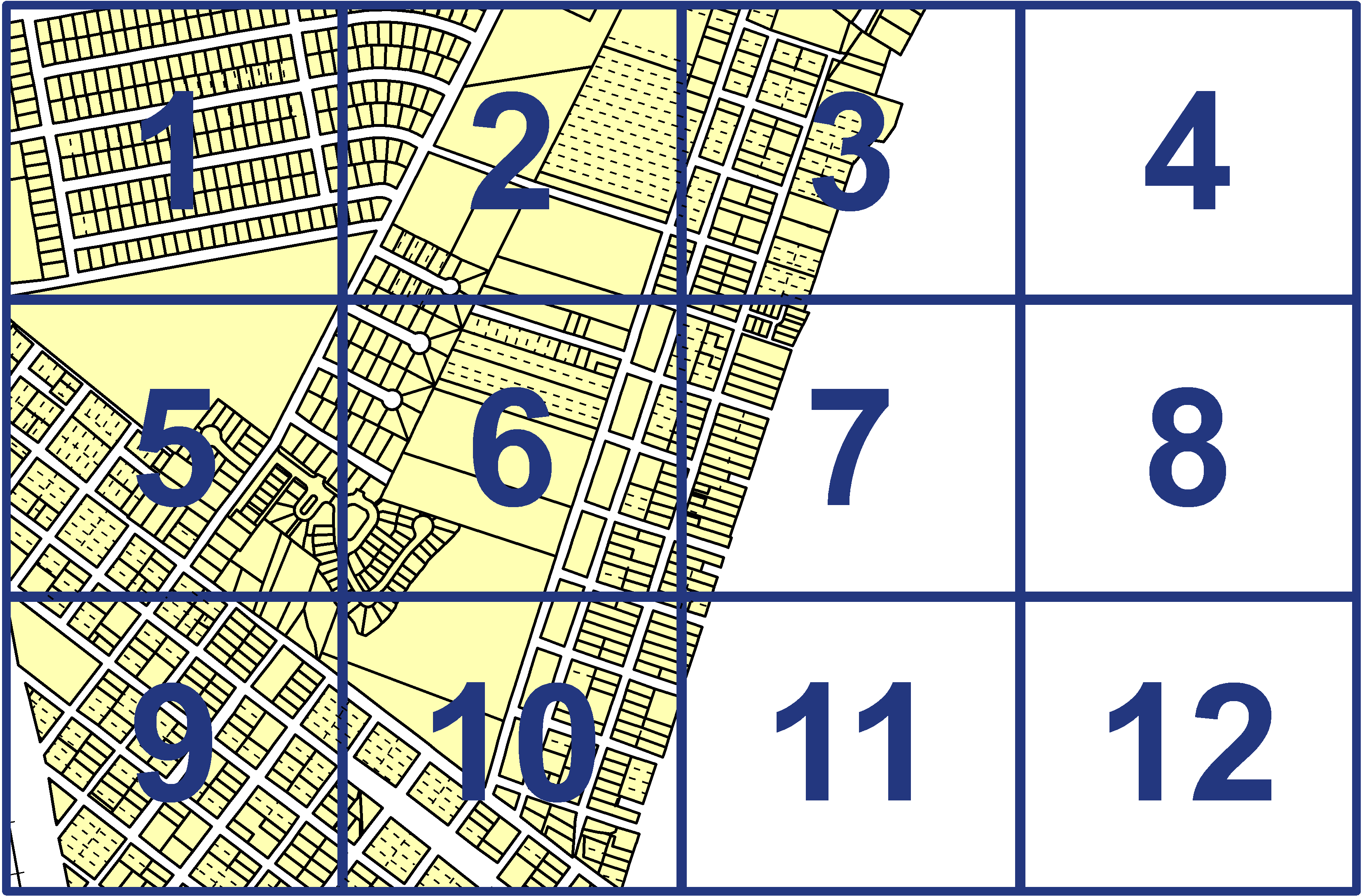 quarter facet map