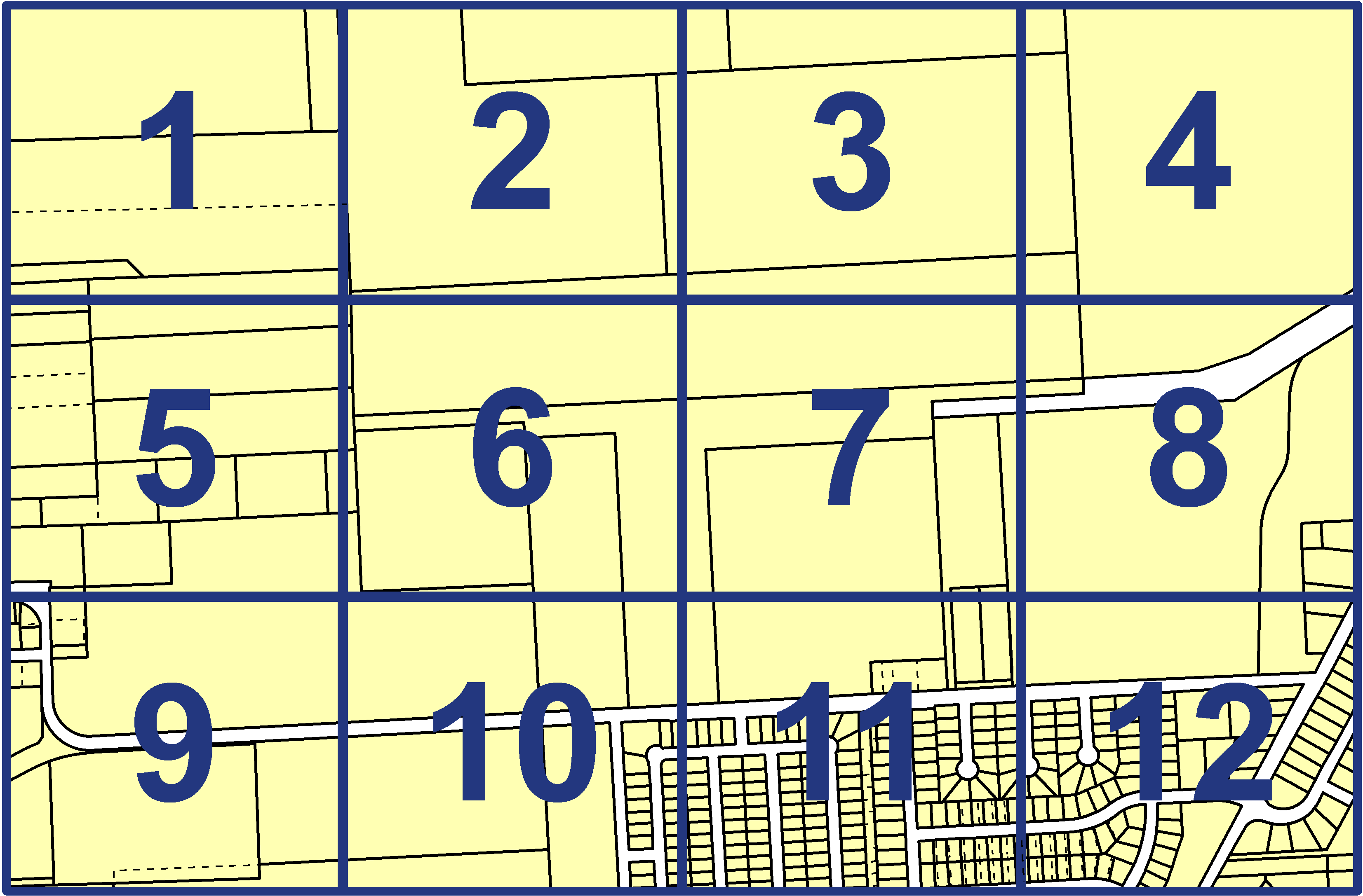 quarter facet map