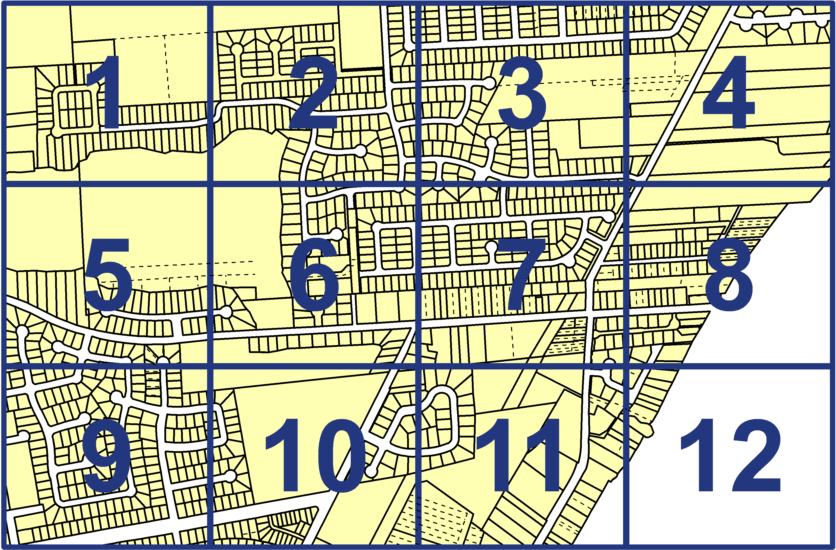 quarter facet map