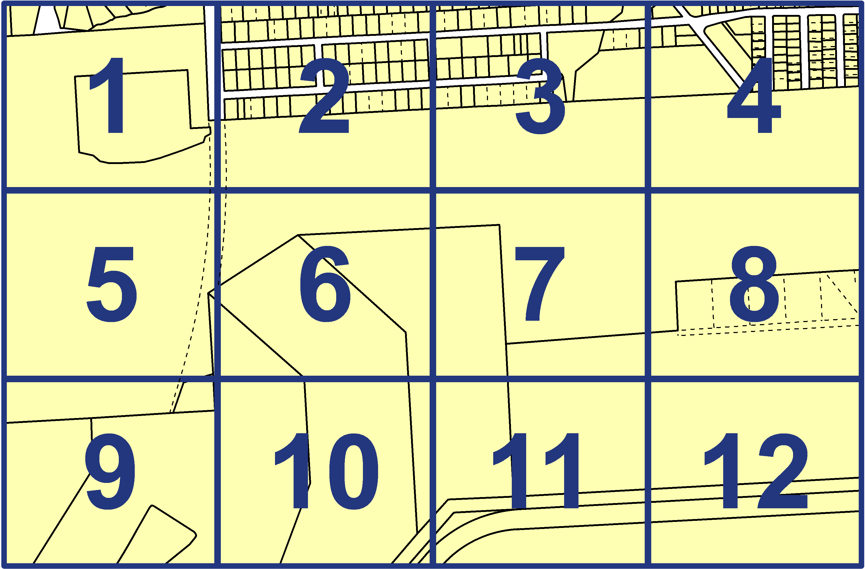 quarter facet map