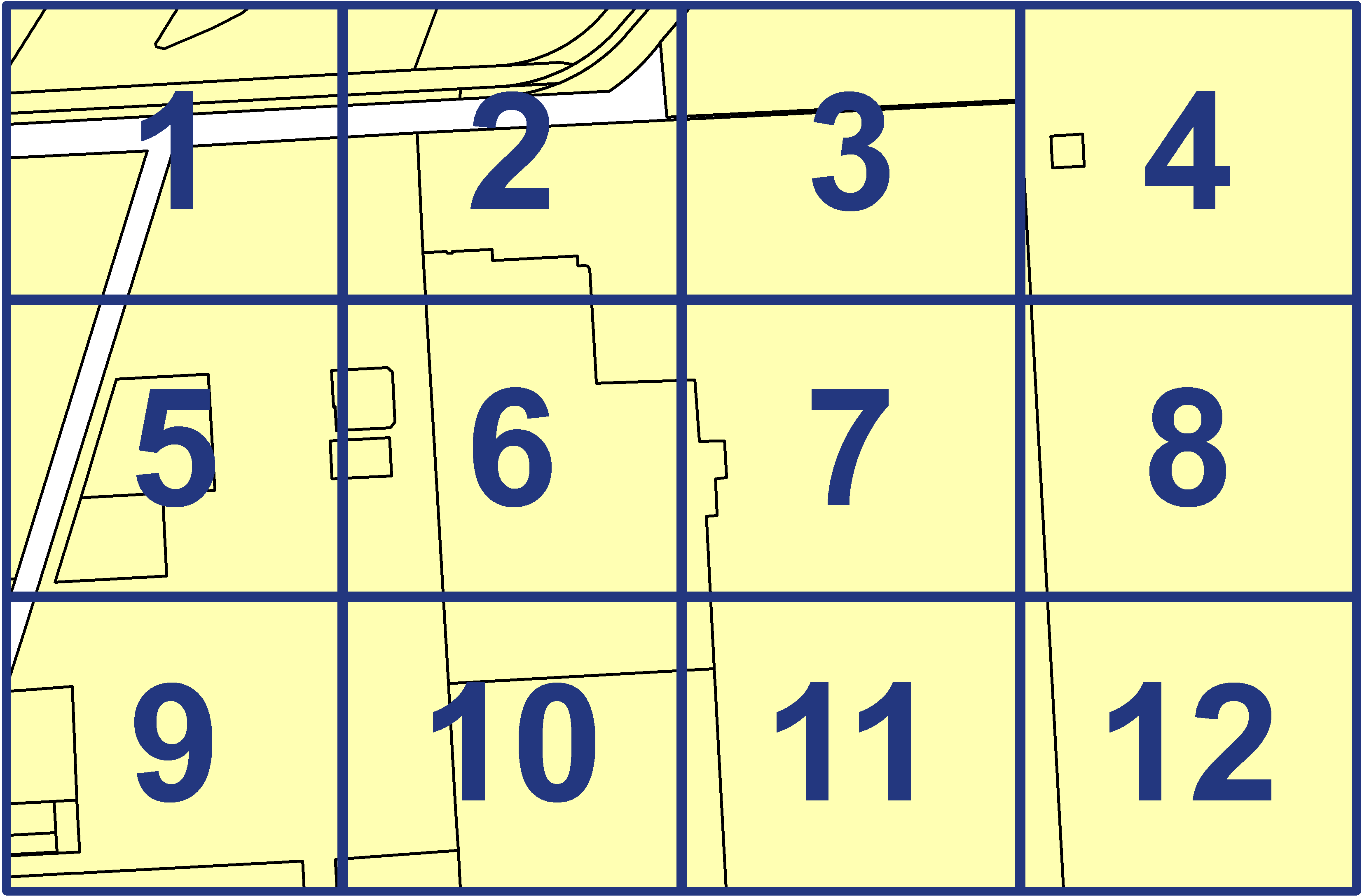 quarter facet map