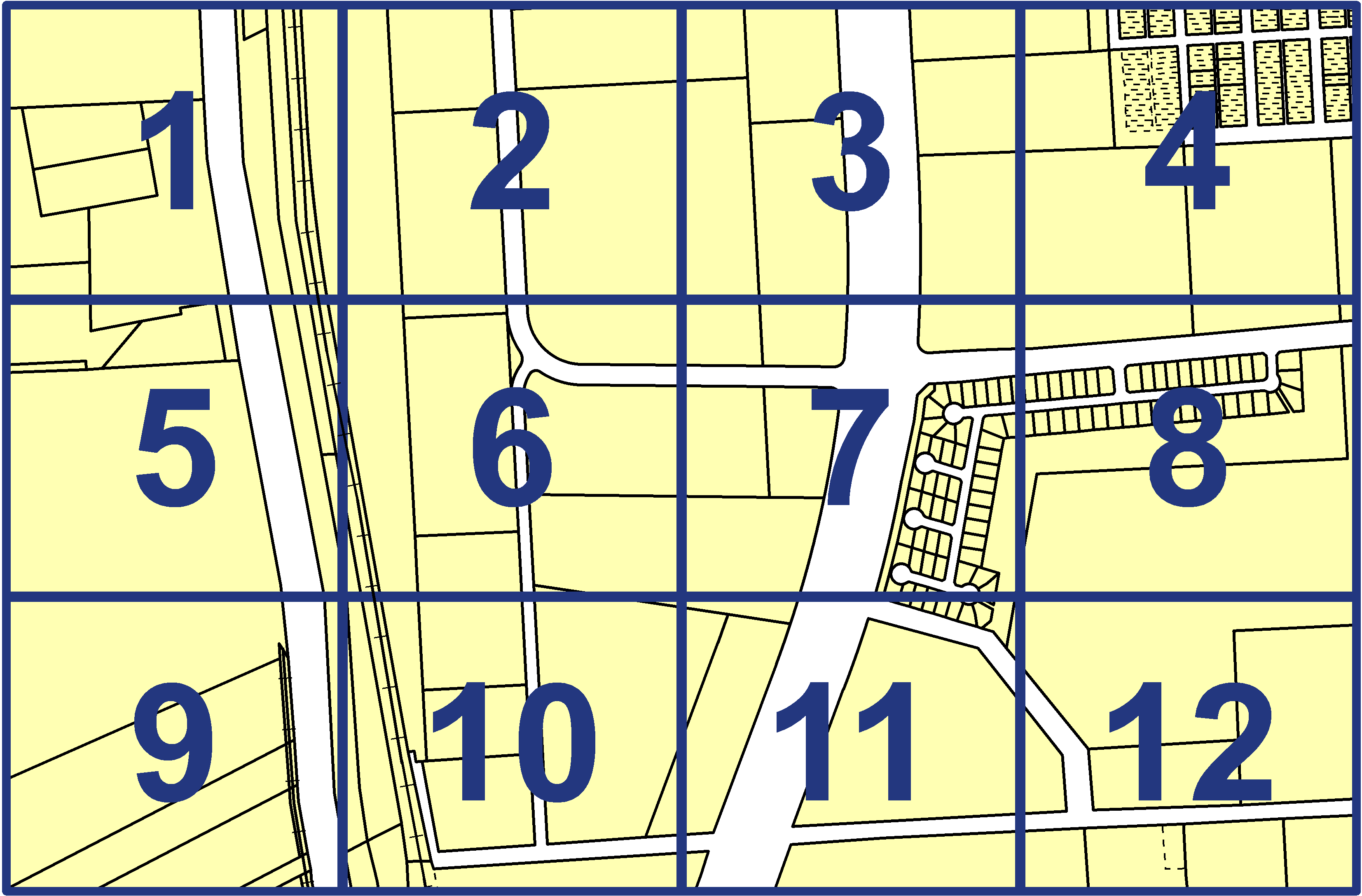 quarter facet map