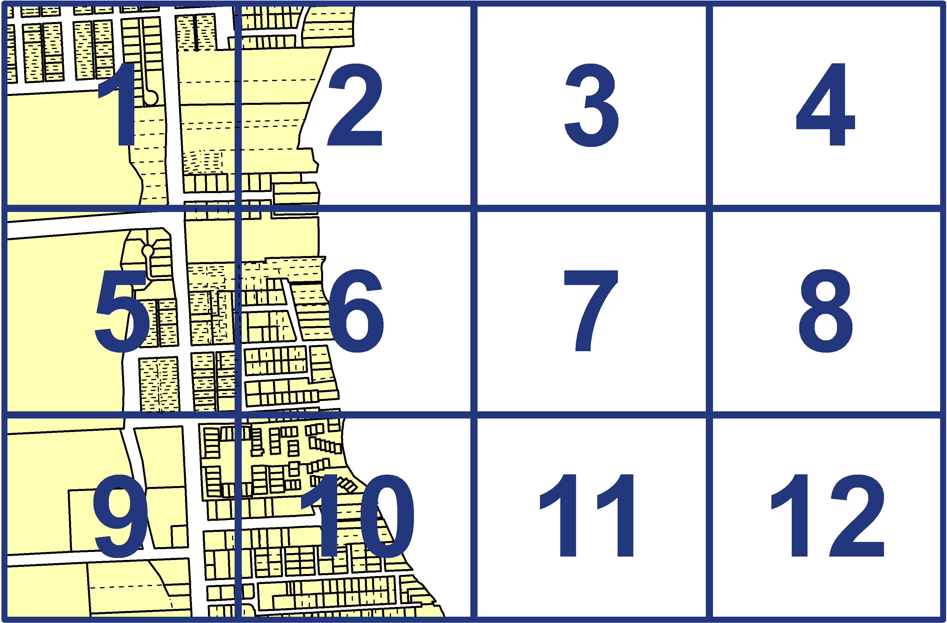 quarter facet map