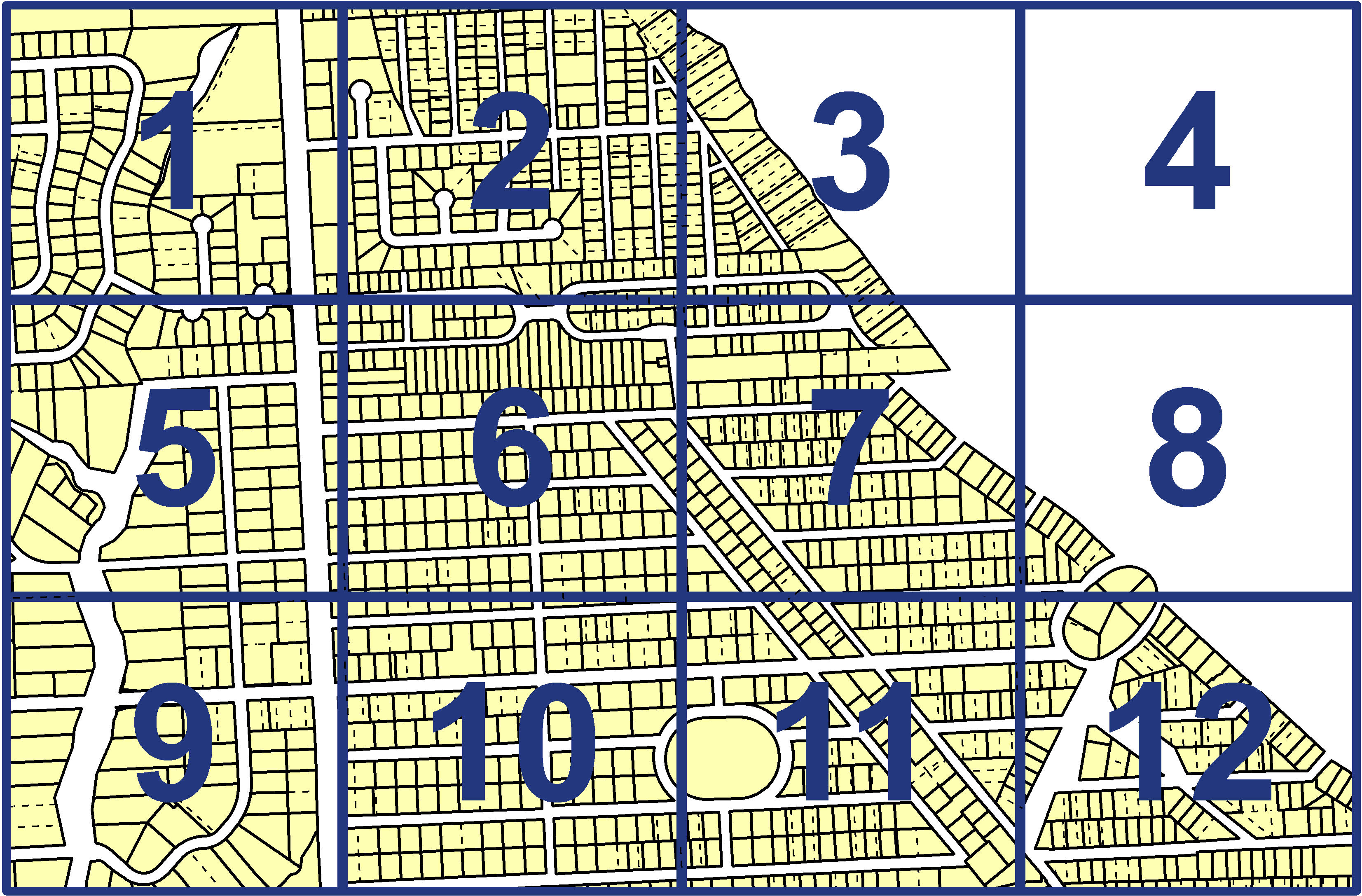 quarter facet map