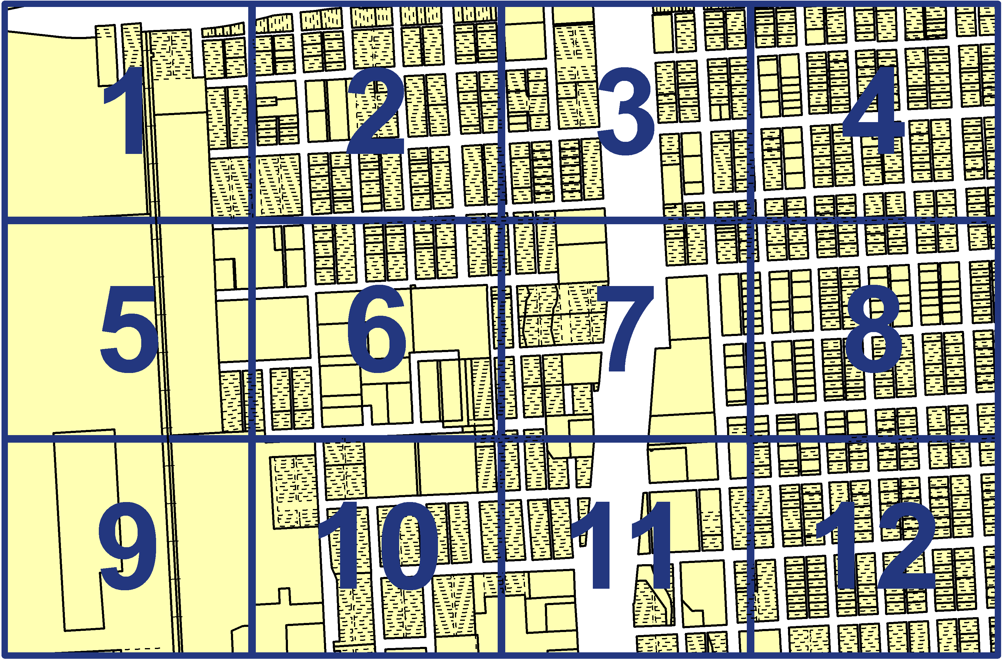 quarter facet map