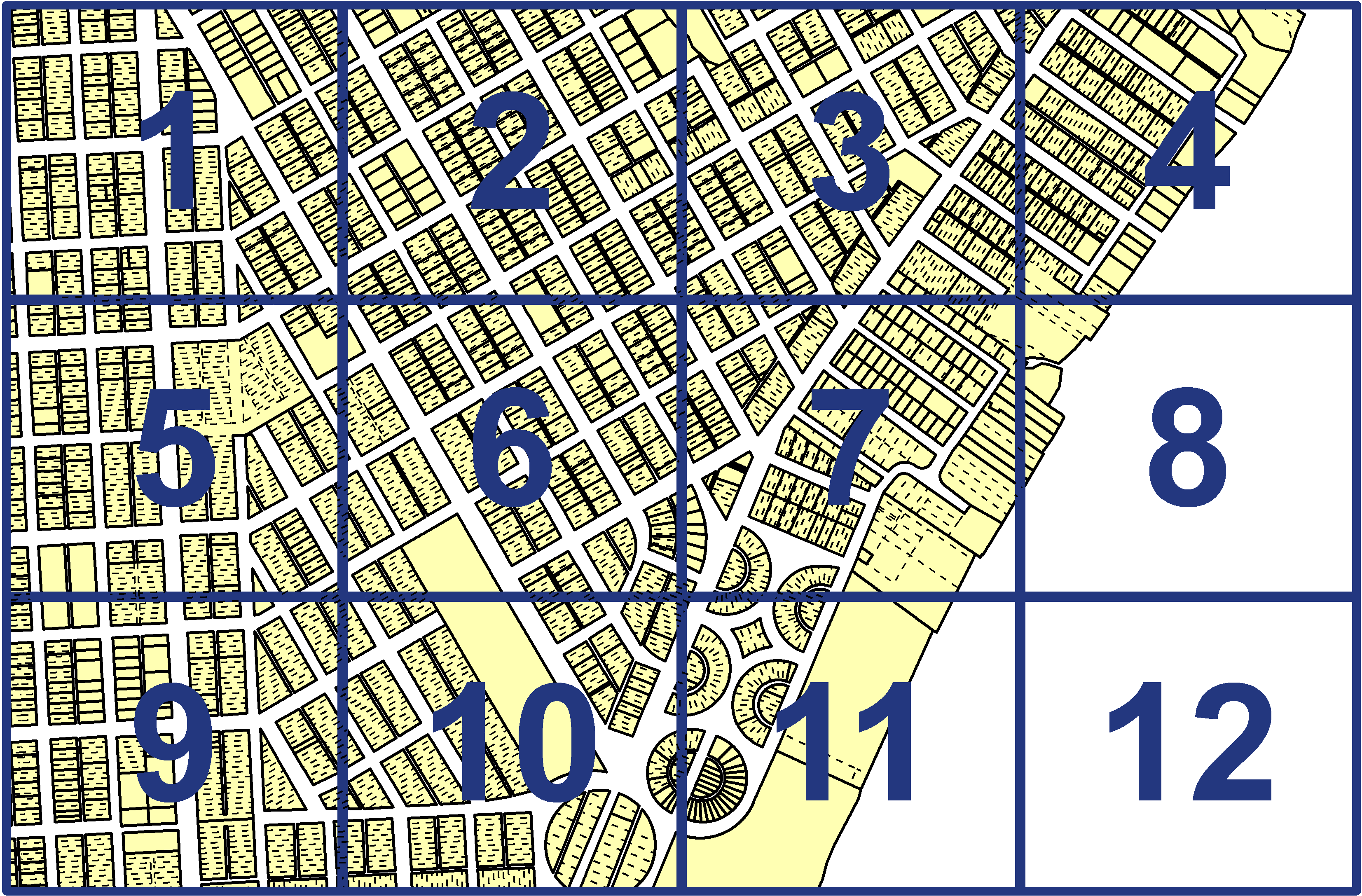 quarter facet map