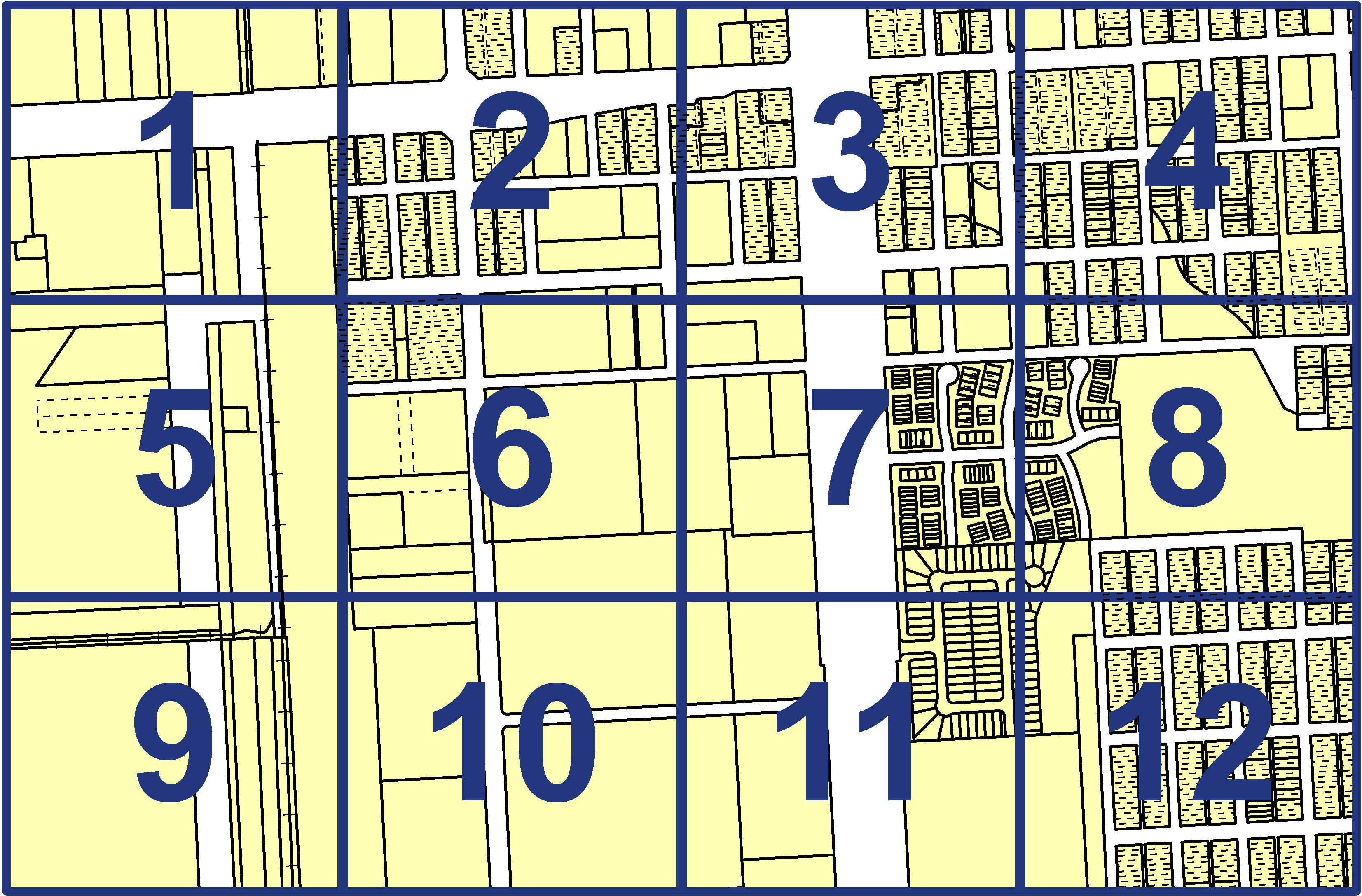 quarter facet map