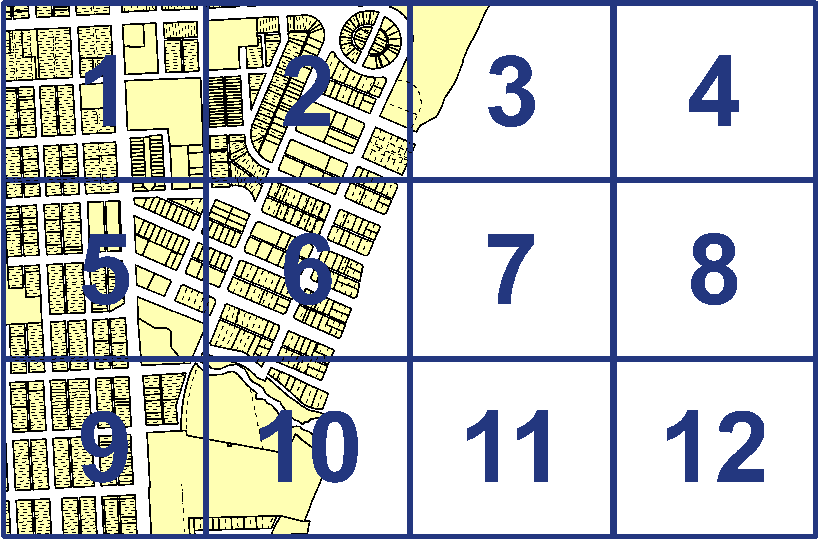 quarter facet map