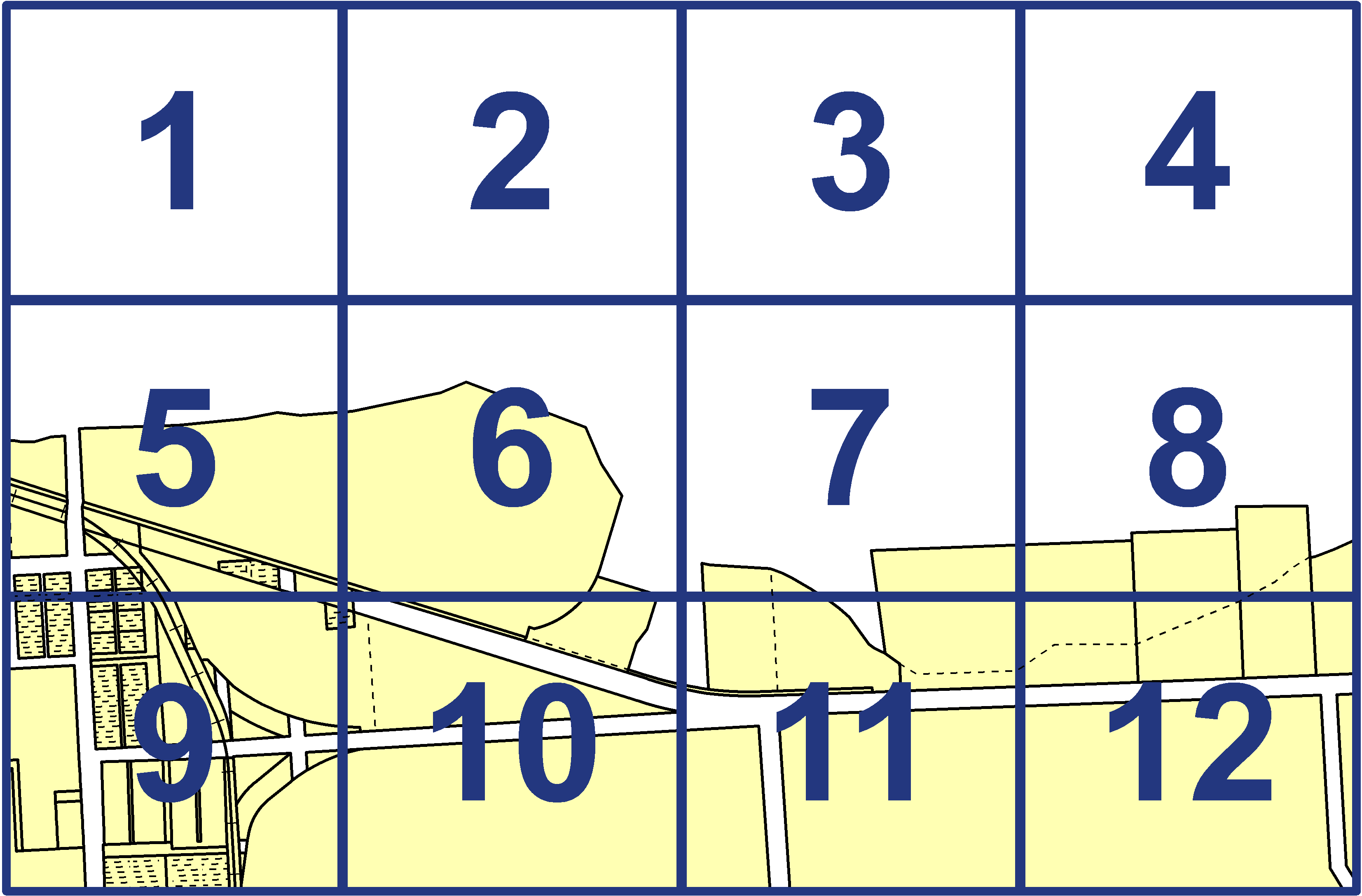 quarter facet map