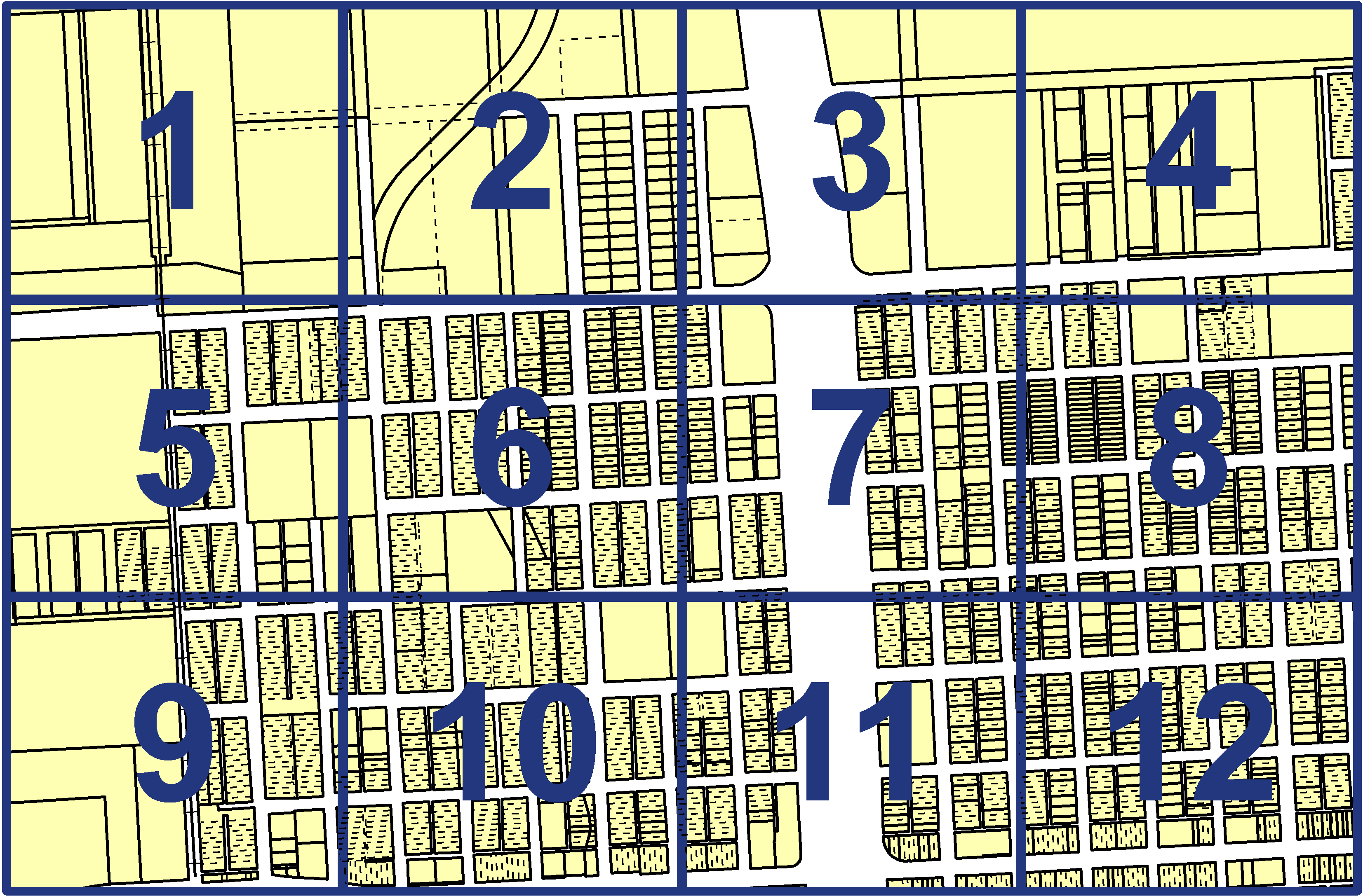 quarter facet map