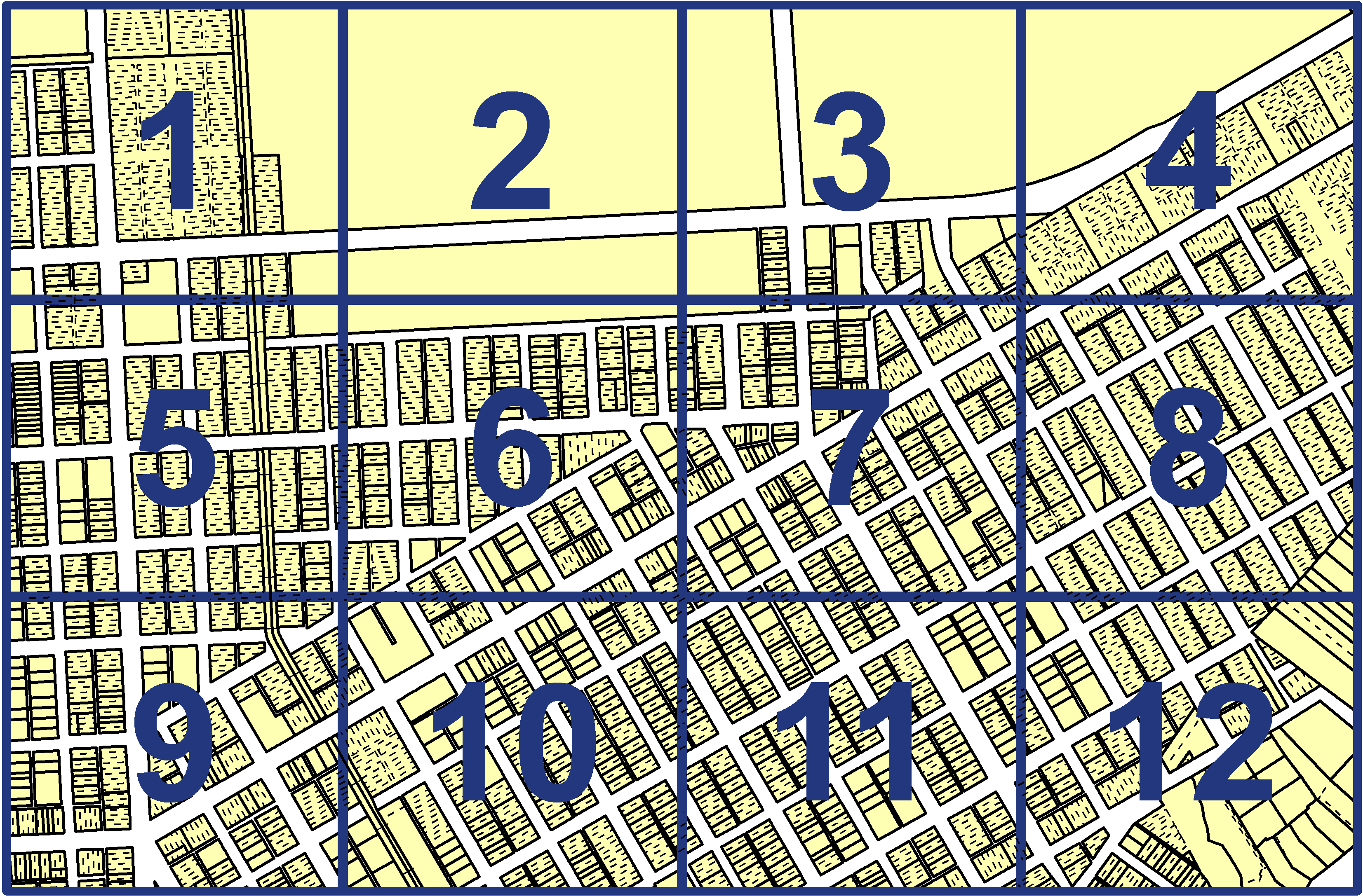 quarter facet map