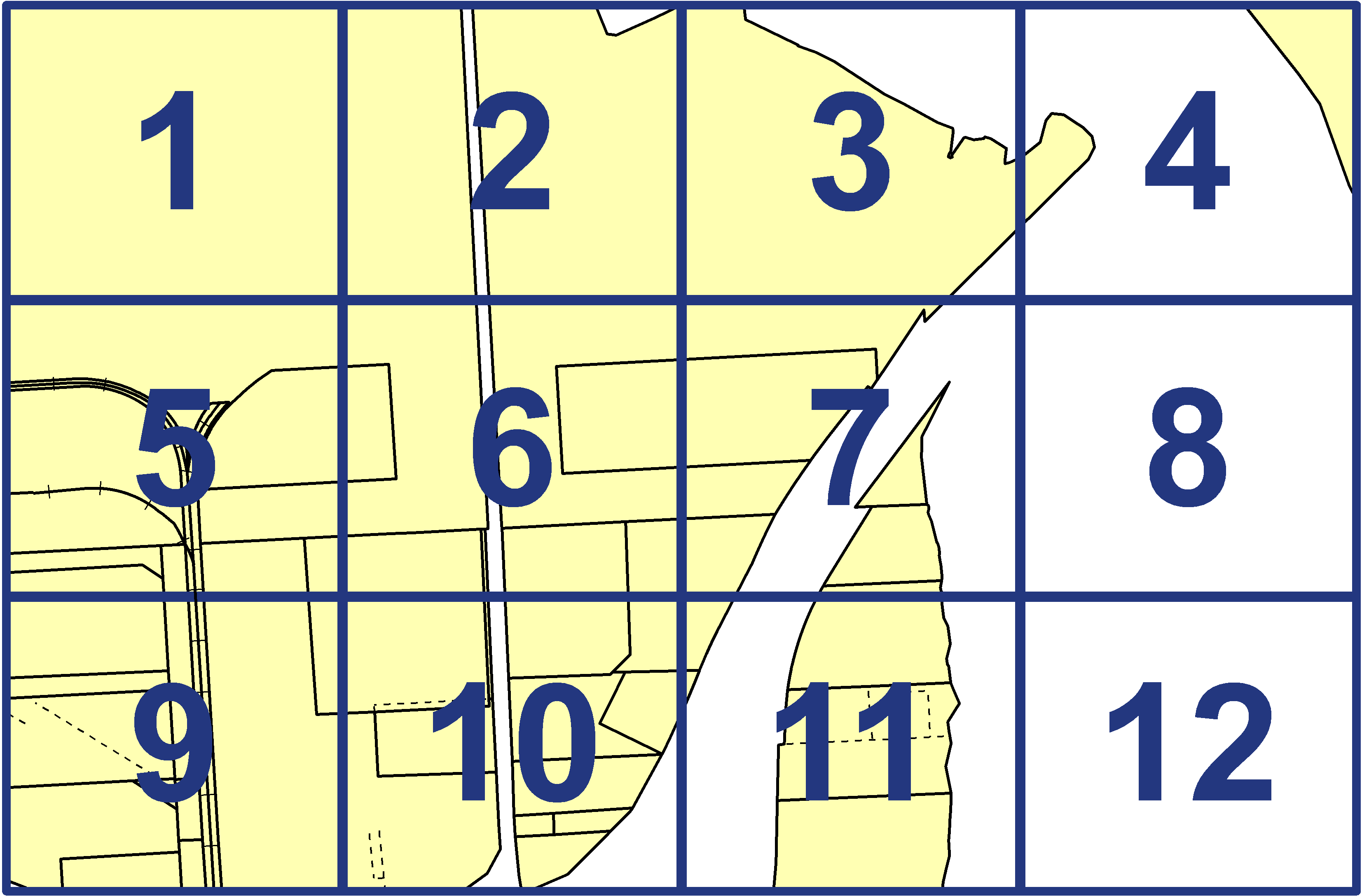 quarter facet map