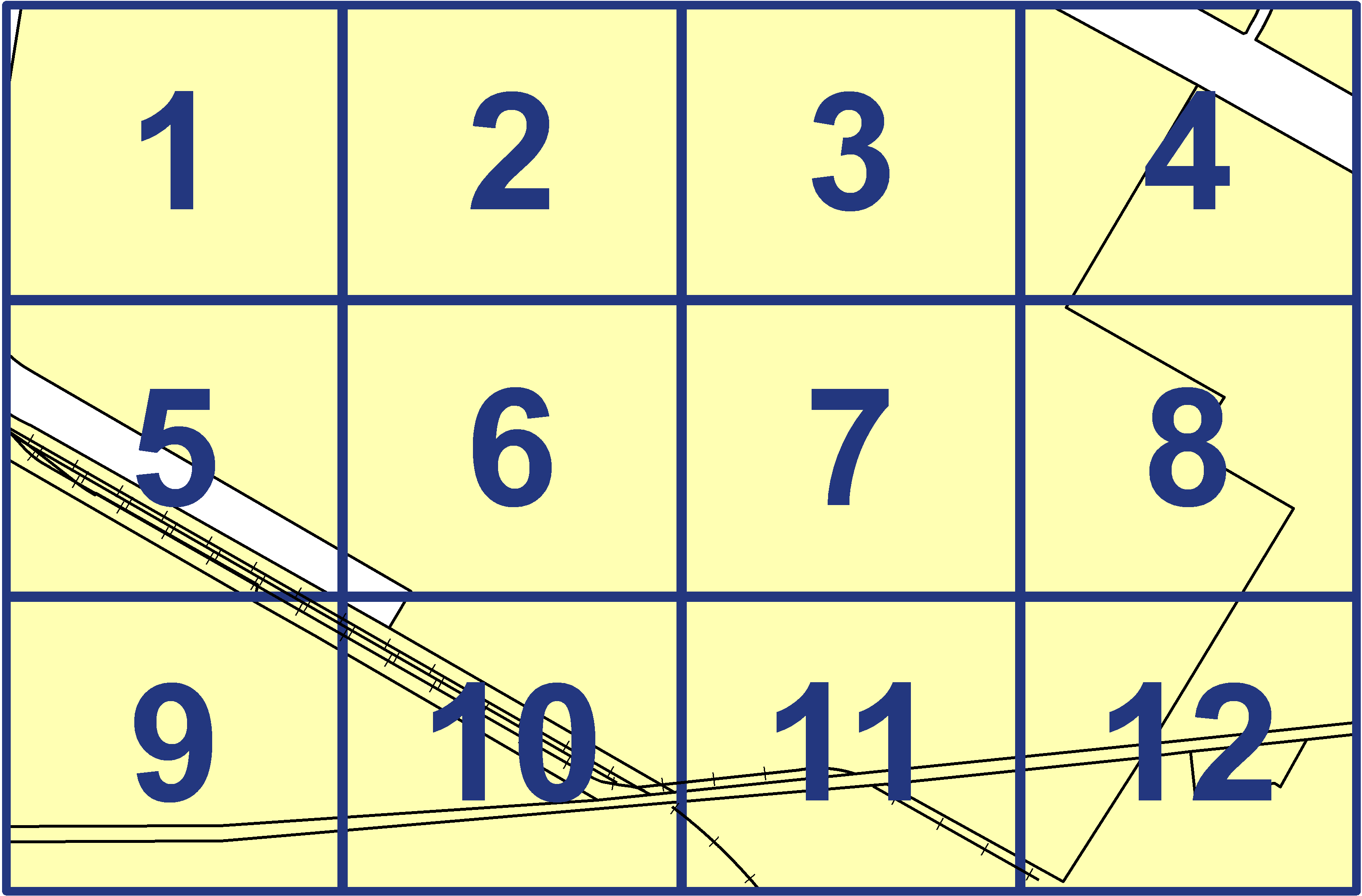 quarter facet map