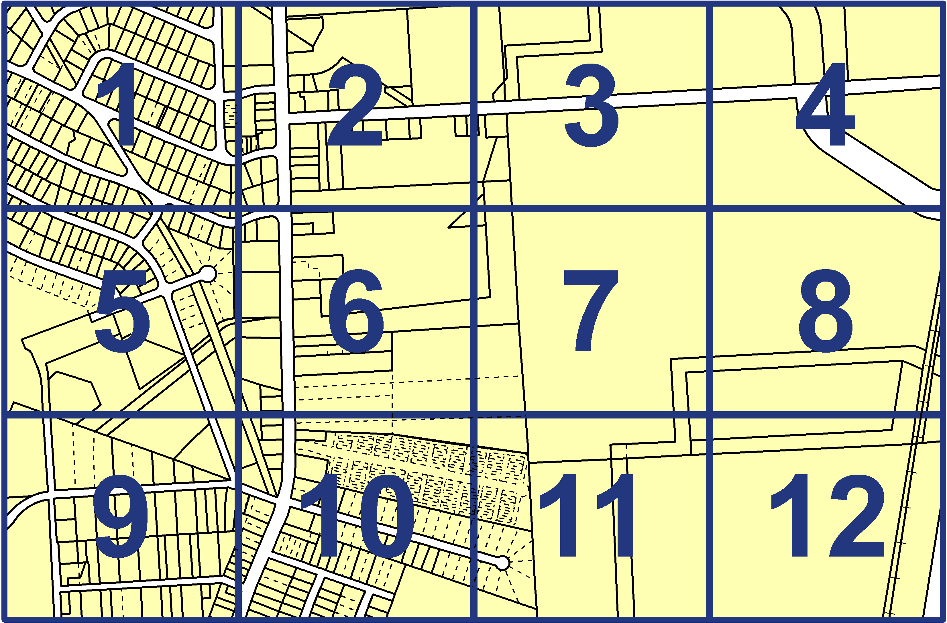 quarter facet map