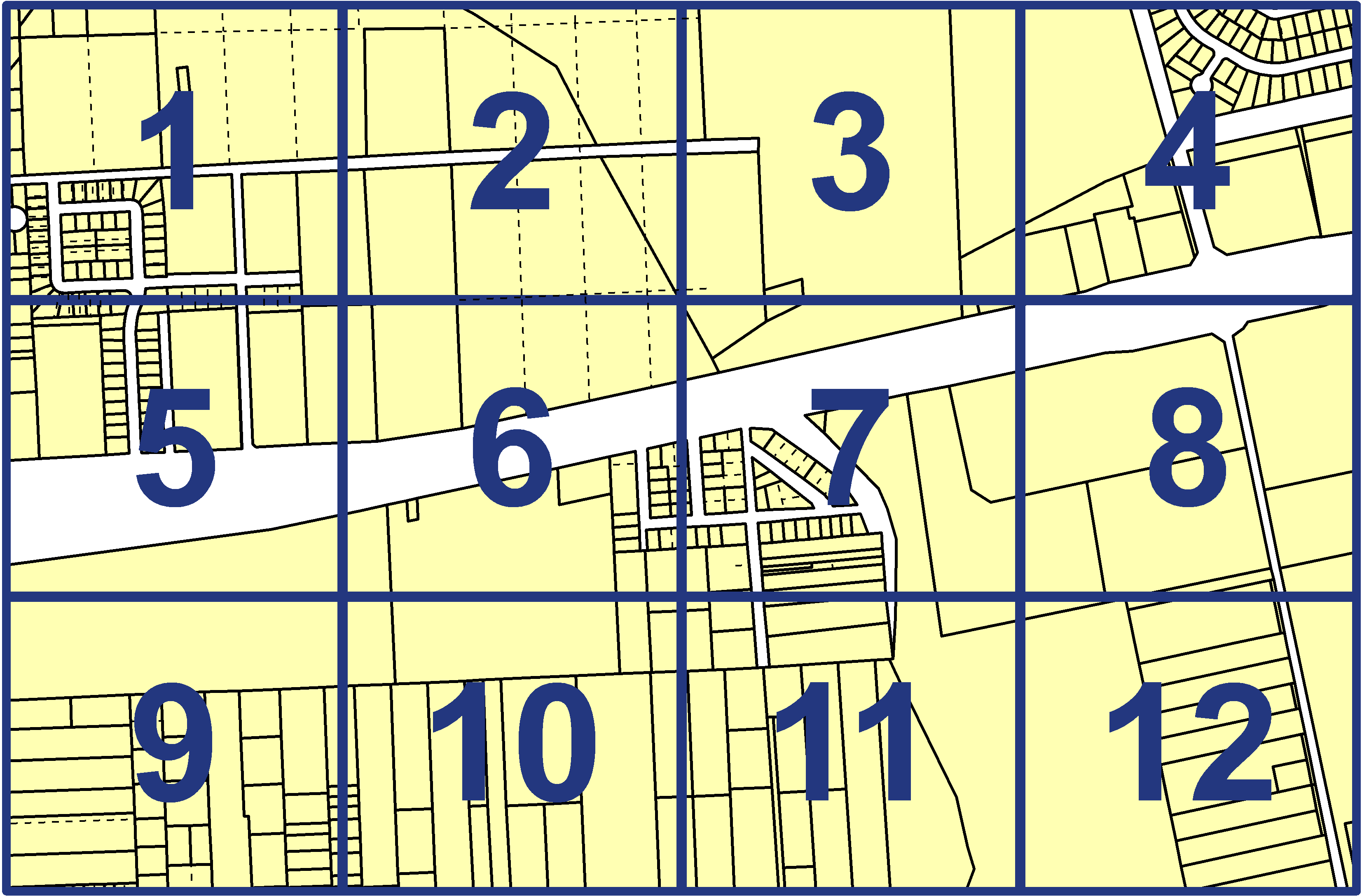 quarter facet map