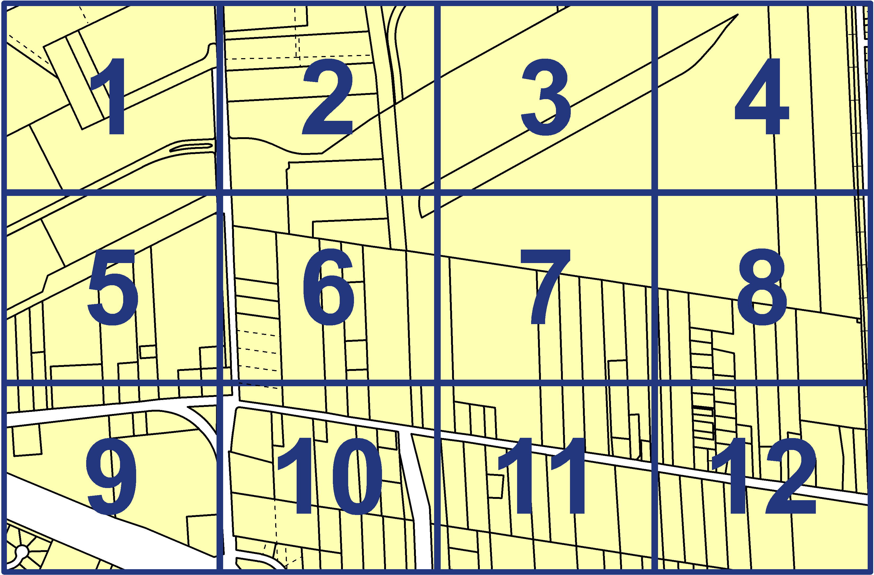 quarter facet map