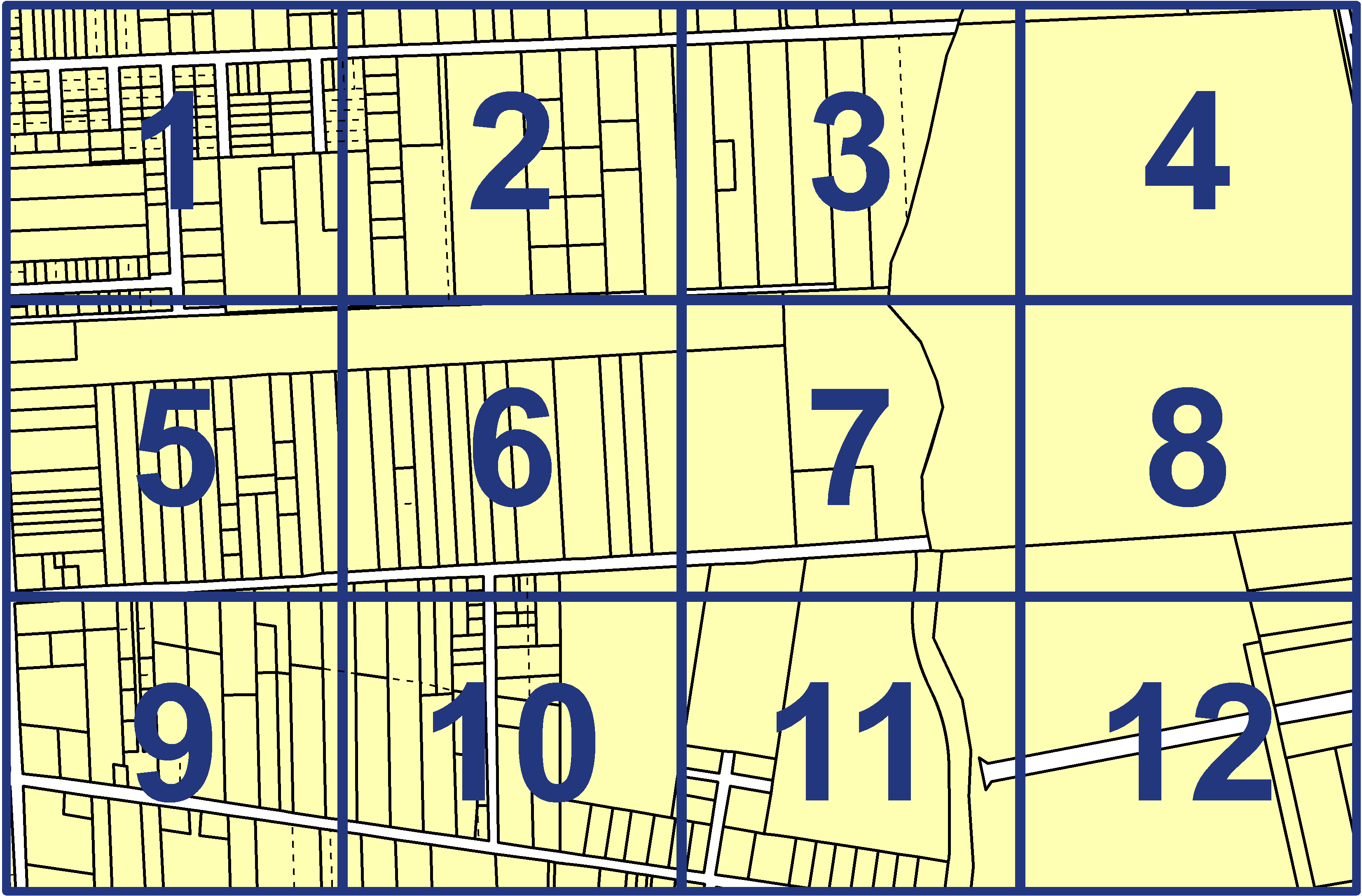 quarter facet map