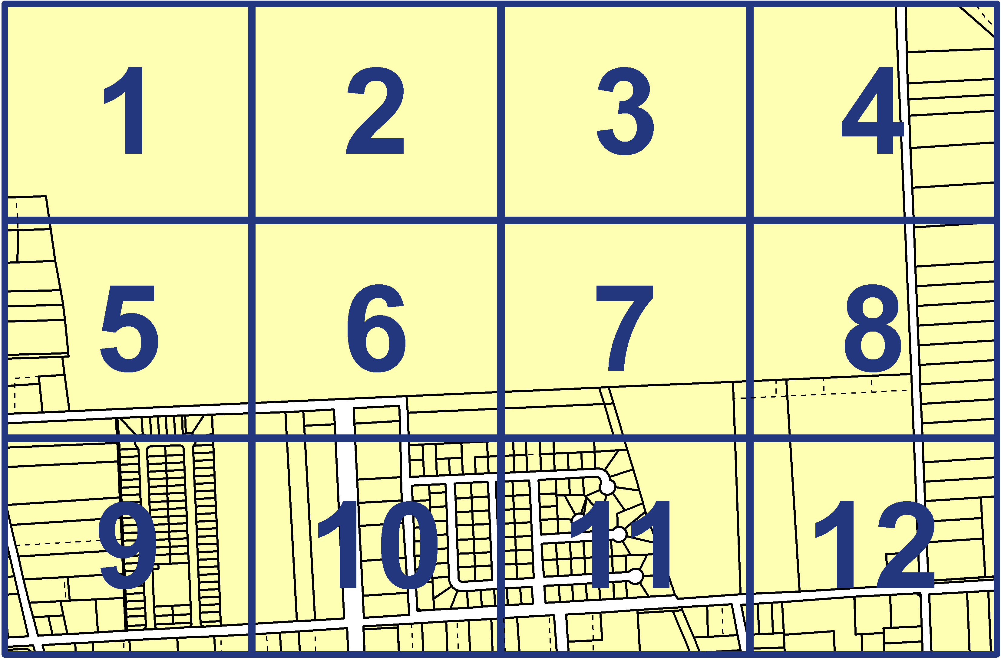 quarter facet map