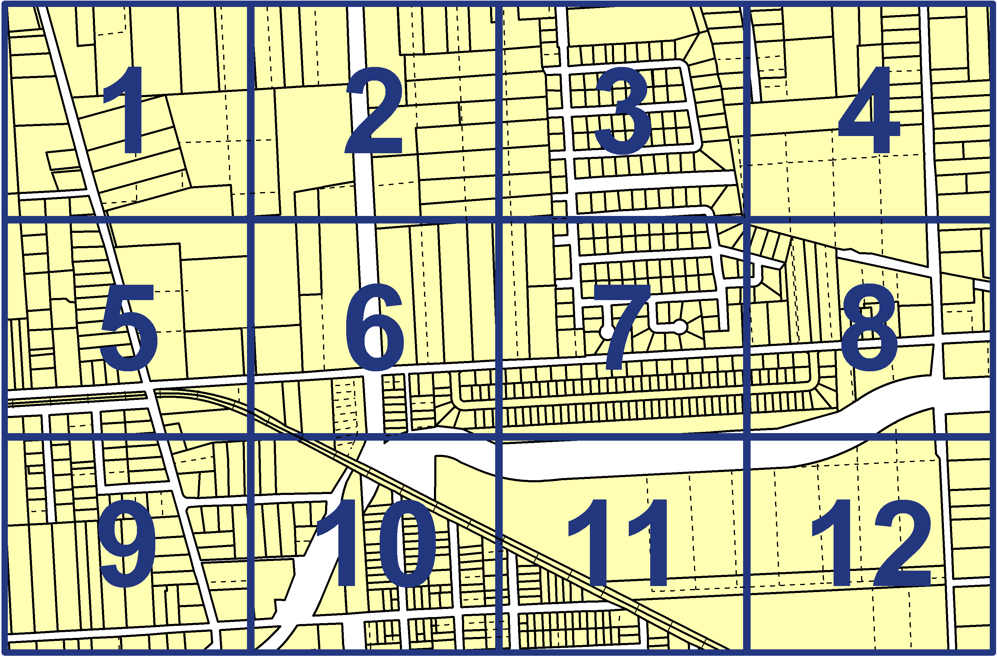 quarter facet map