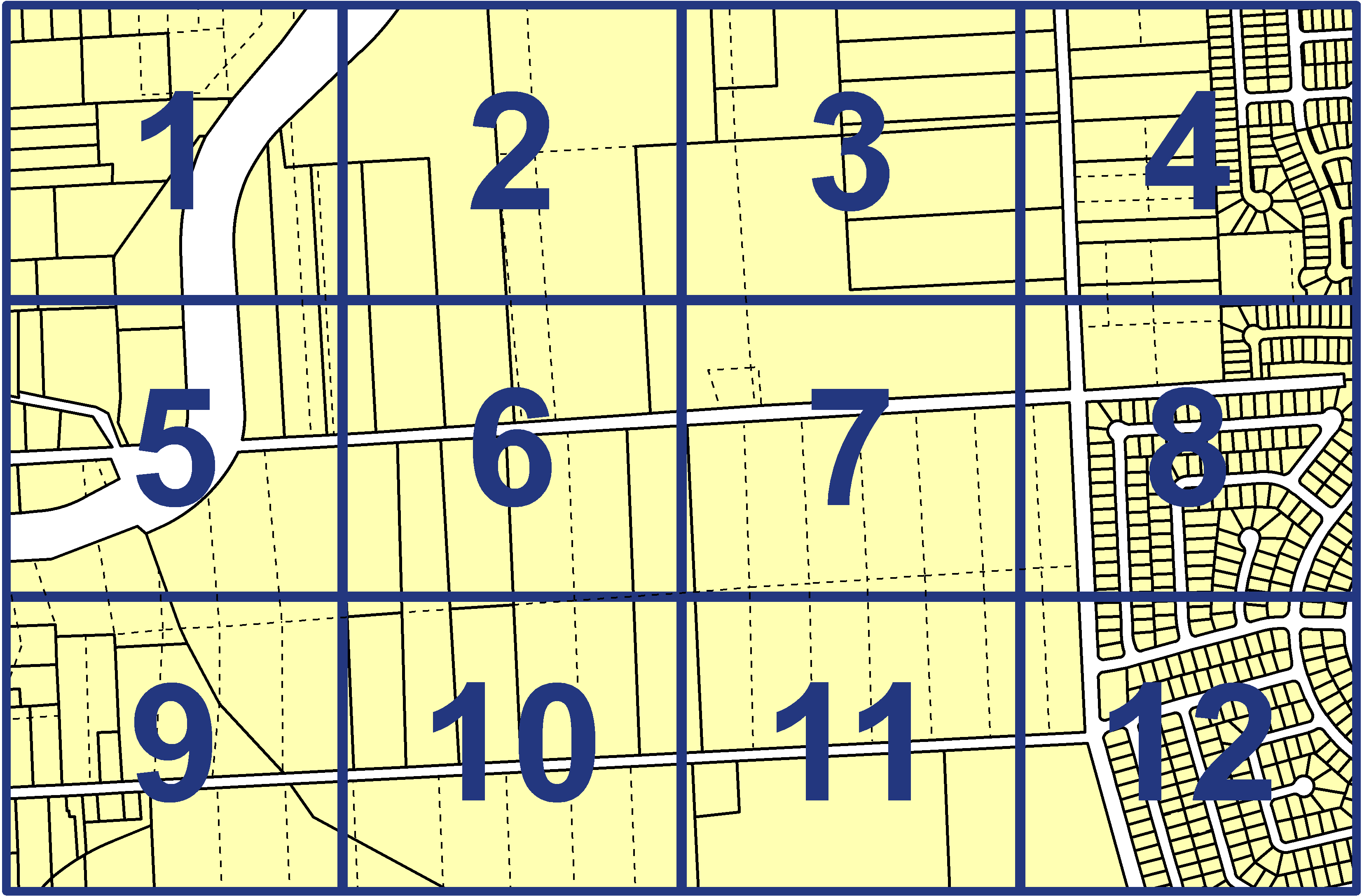 quarter facet map