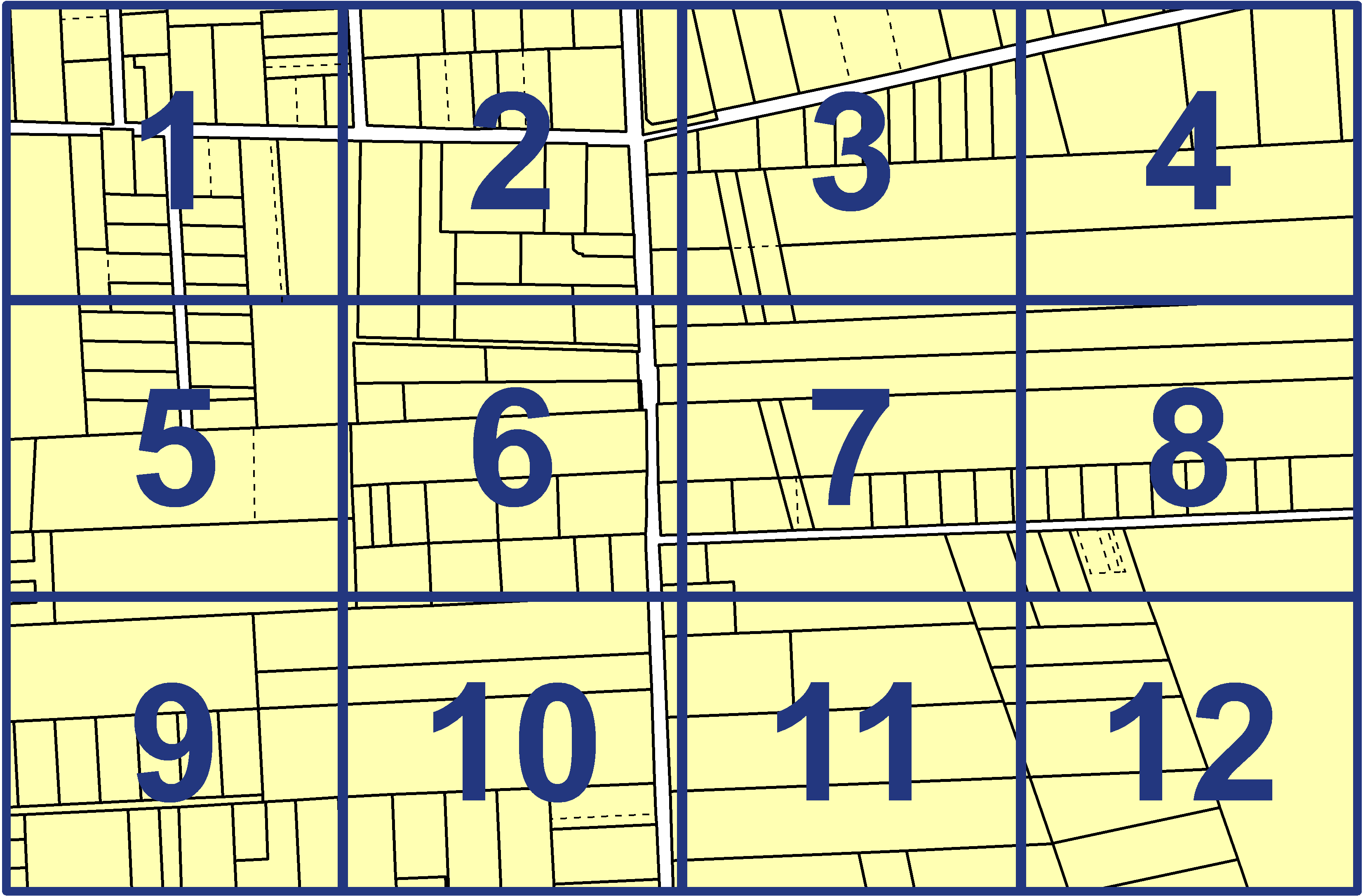 quarter facet map