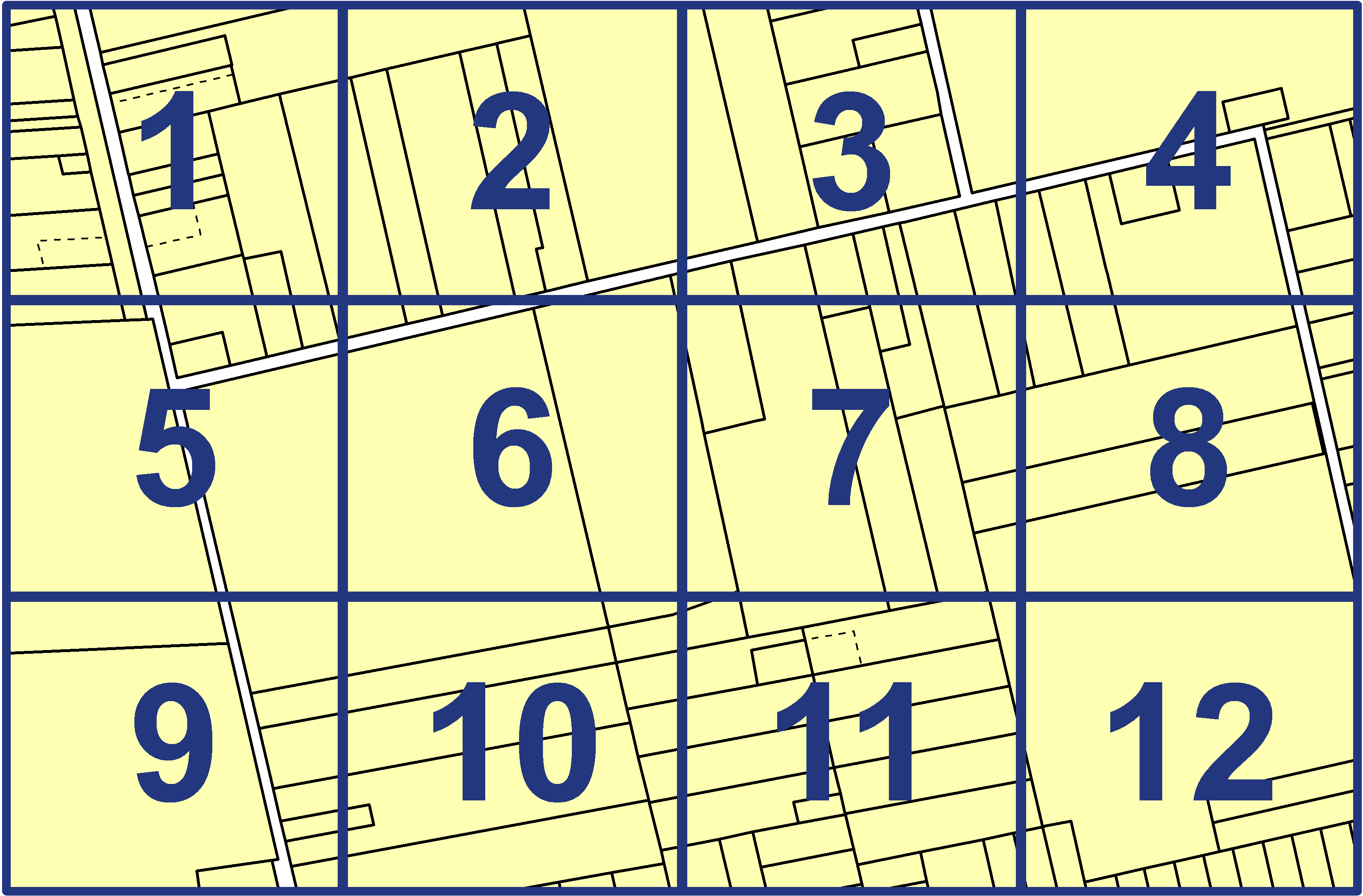 quarter facet map