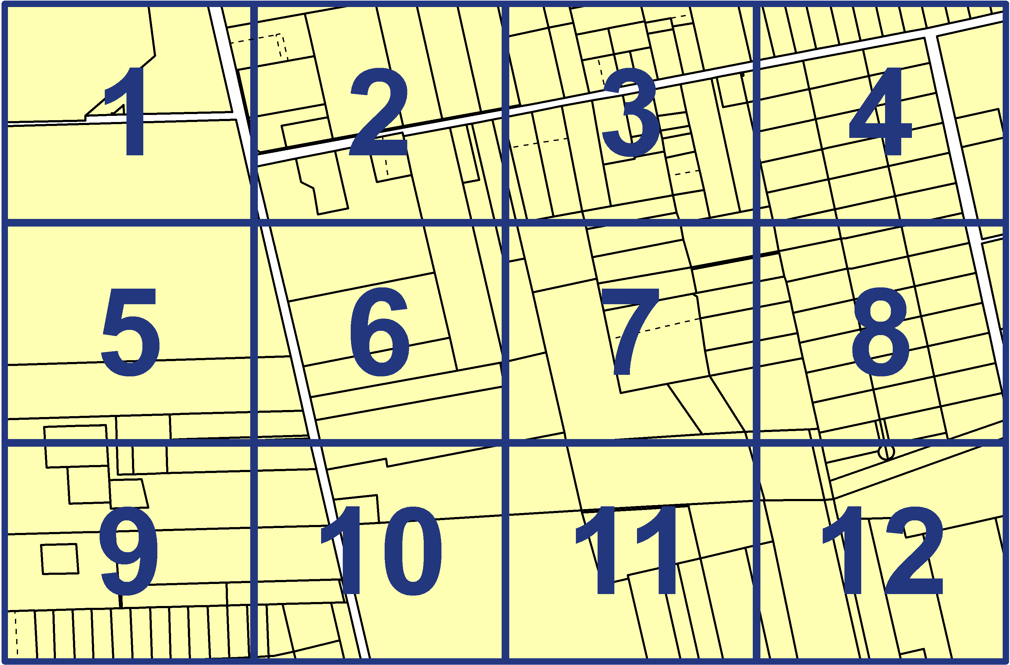 quarter facet map