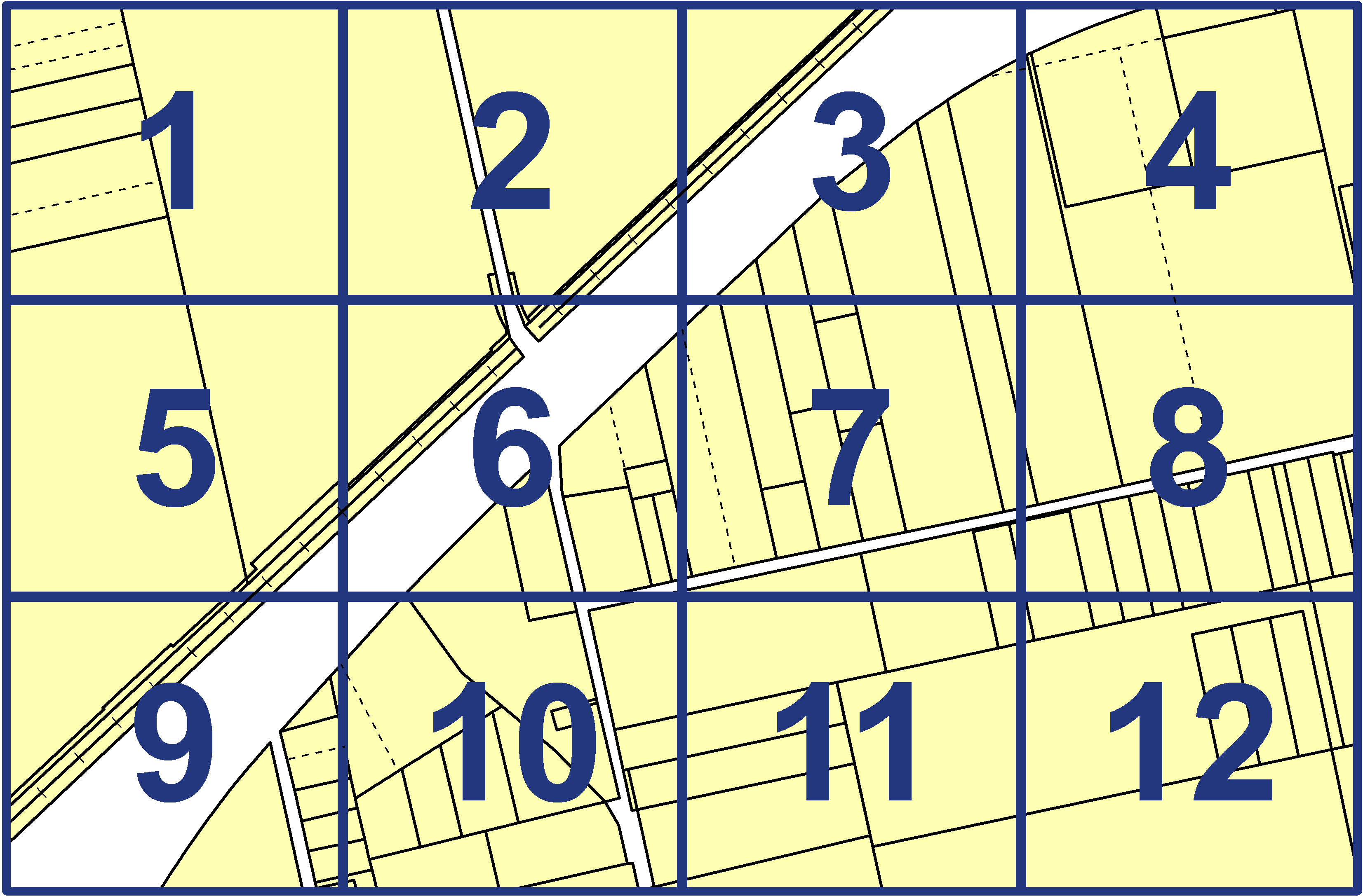 quarter facet map