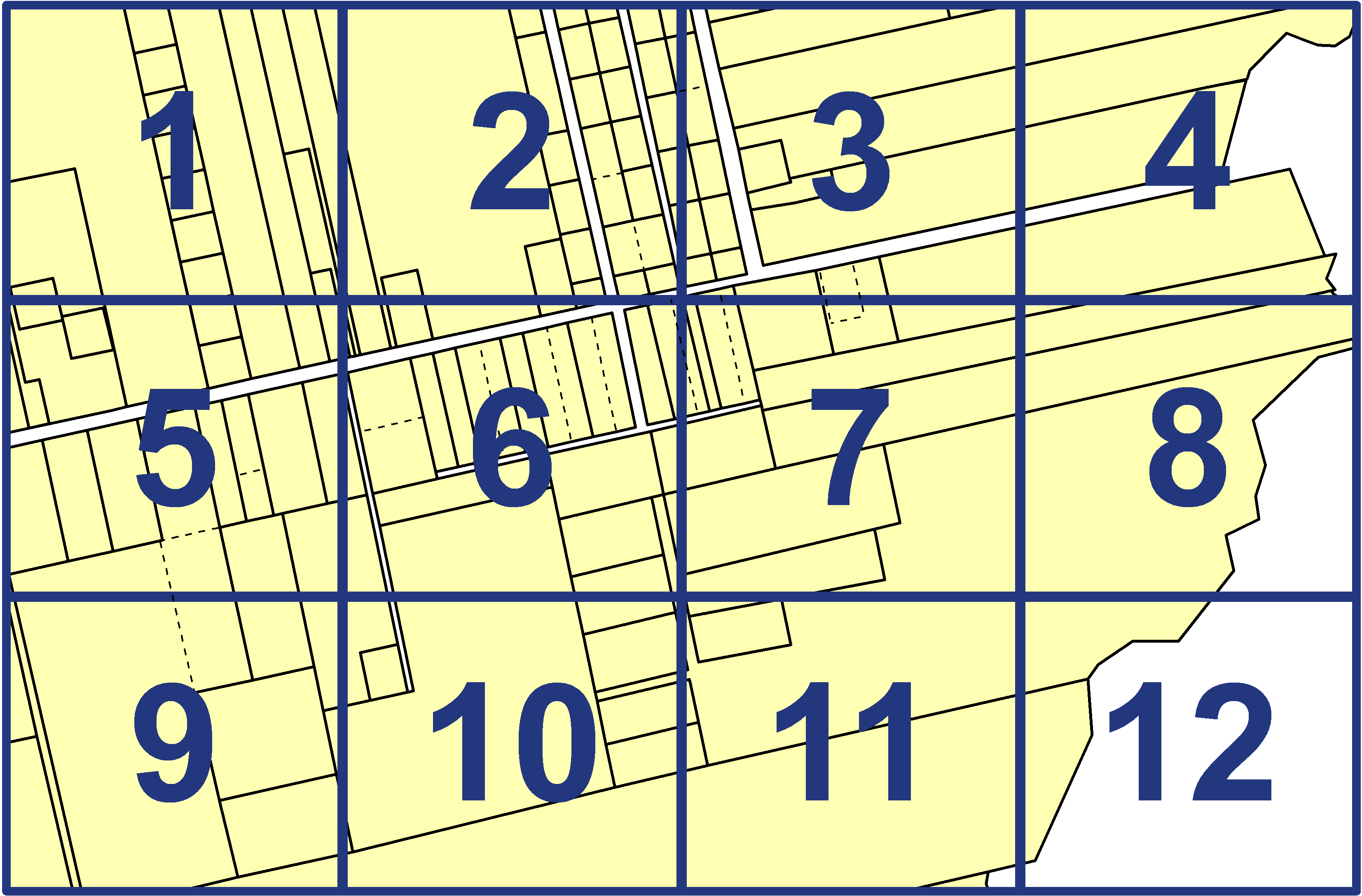 quarter facet map