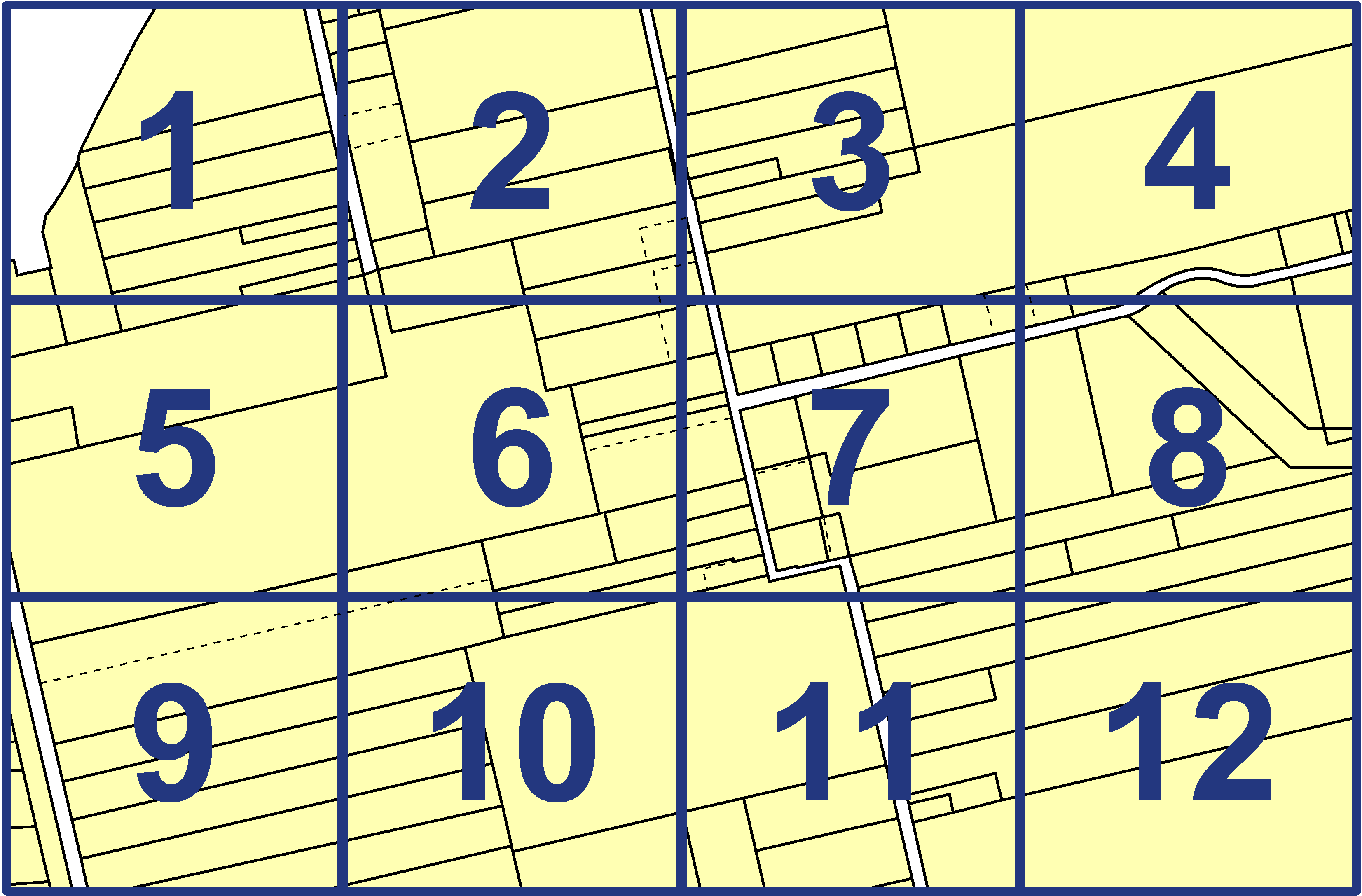 quarter facet map