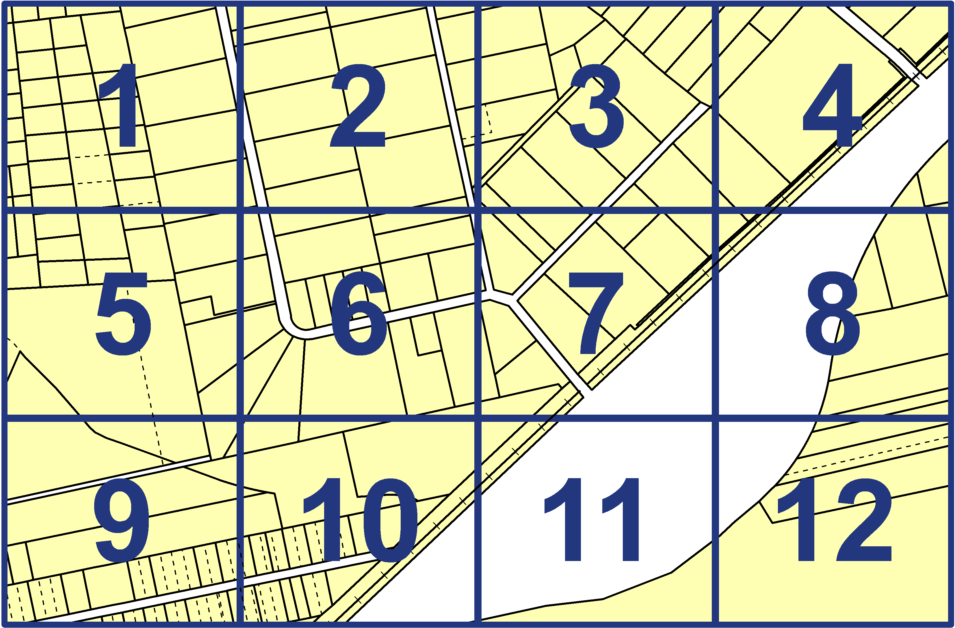 quarter facet map