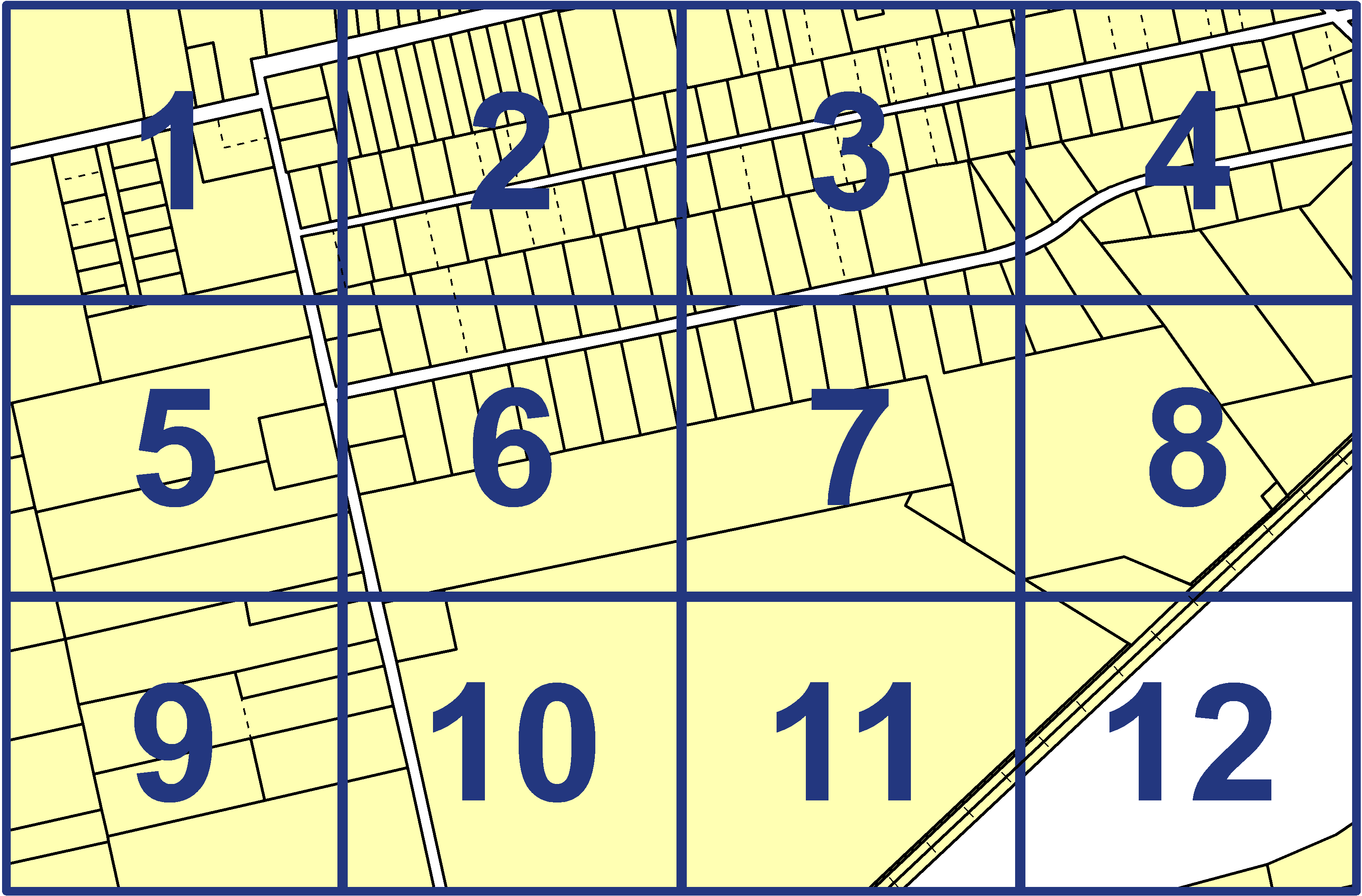 quarter facet map