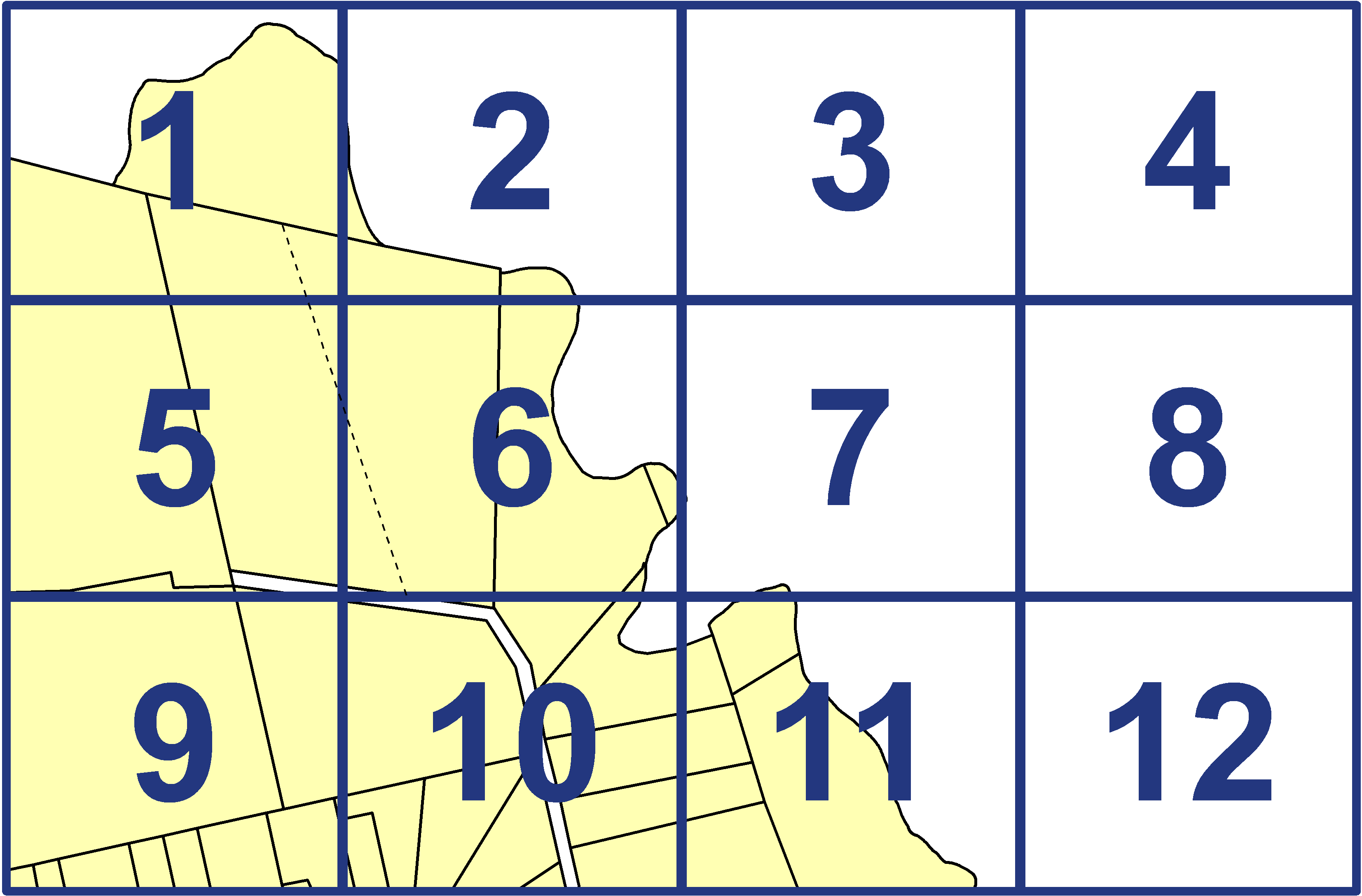 quarter facet map