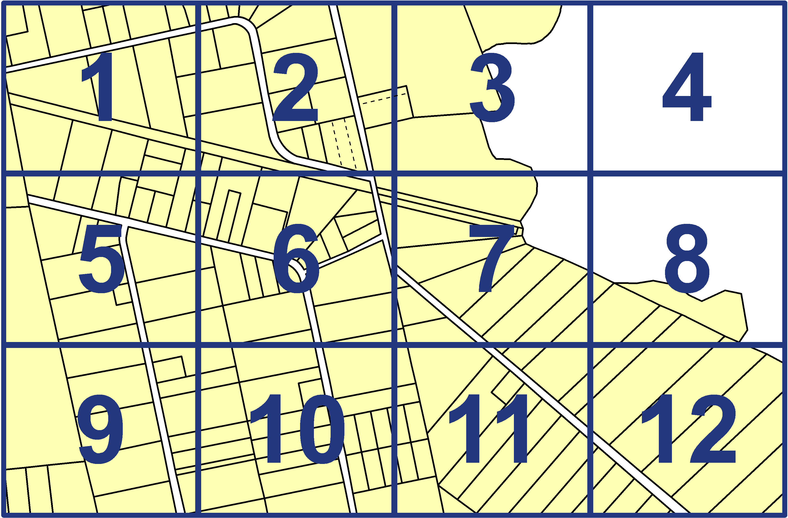 quarter facet map