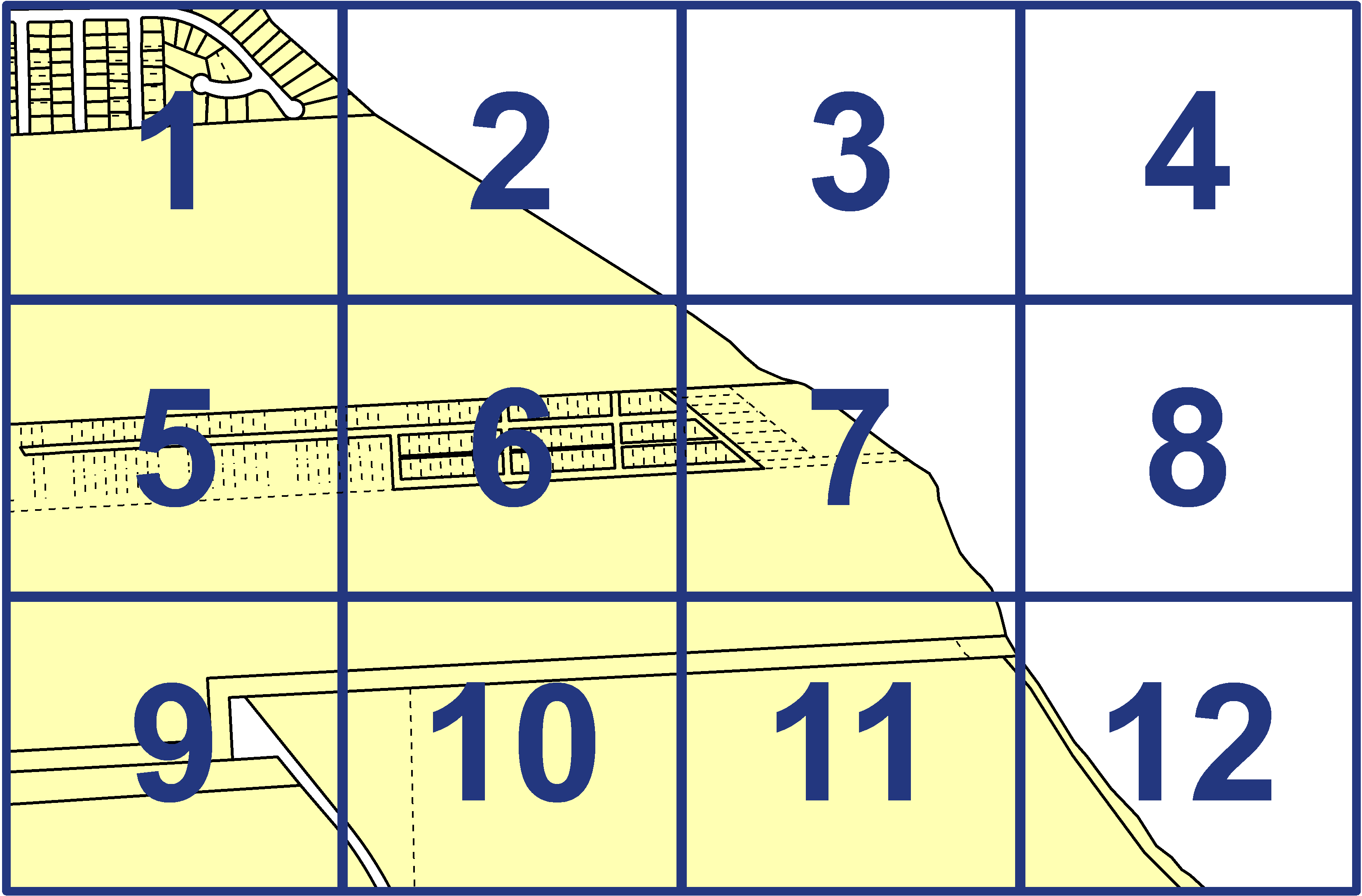 quarter facet map