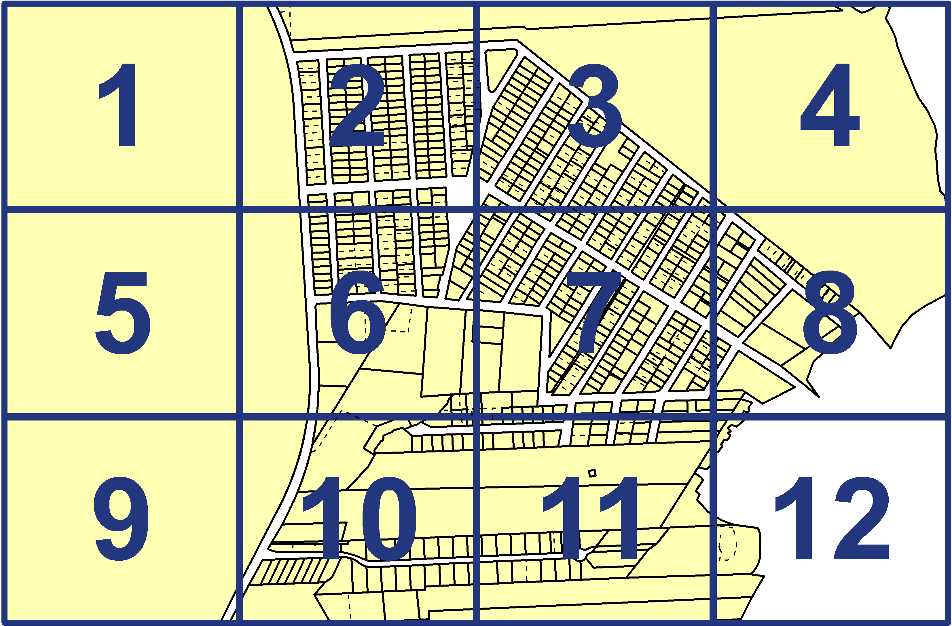 quarter facet map