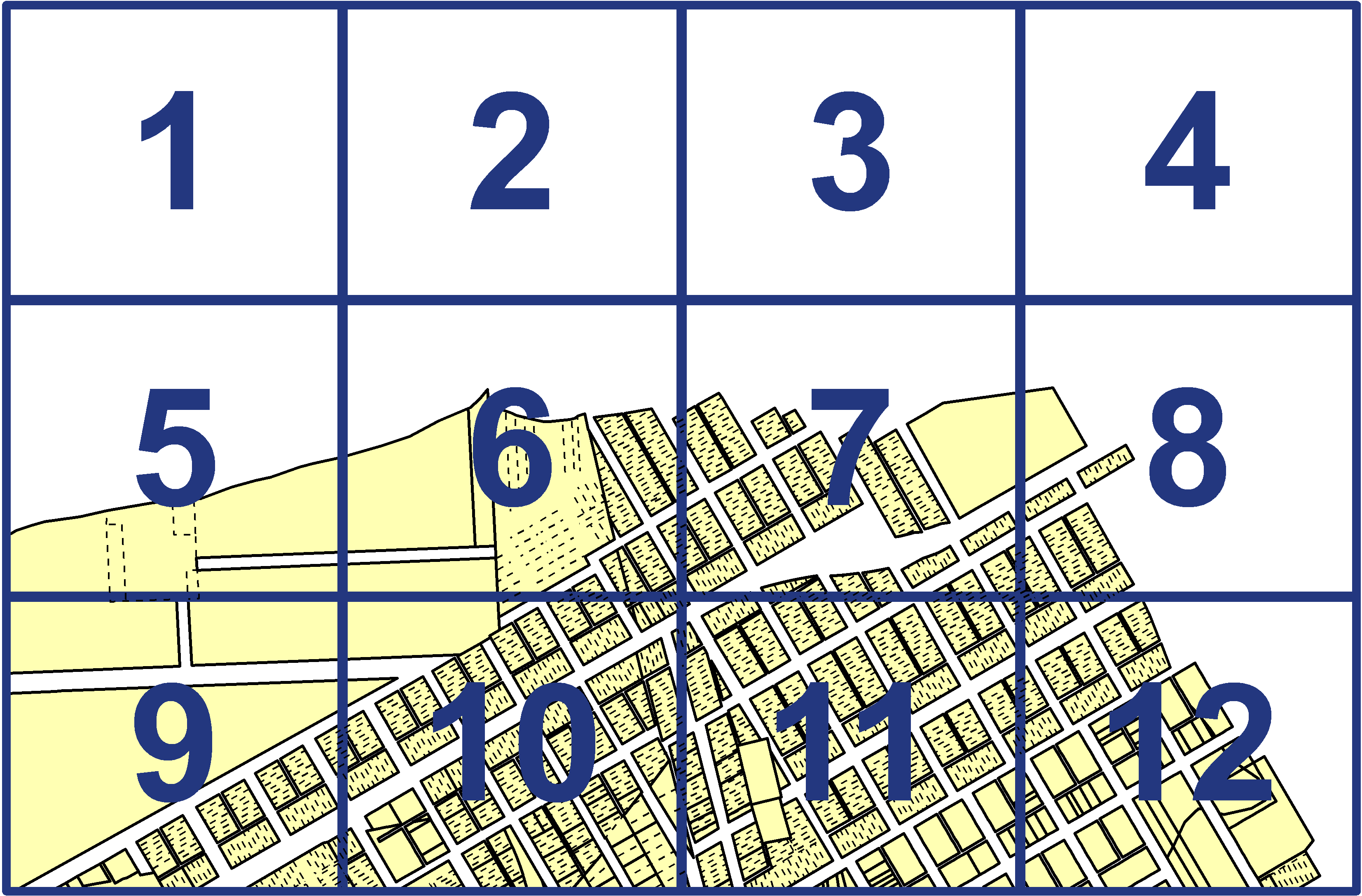 quarter facet map