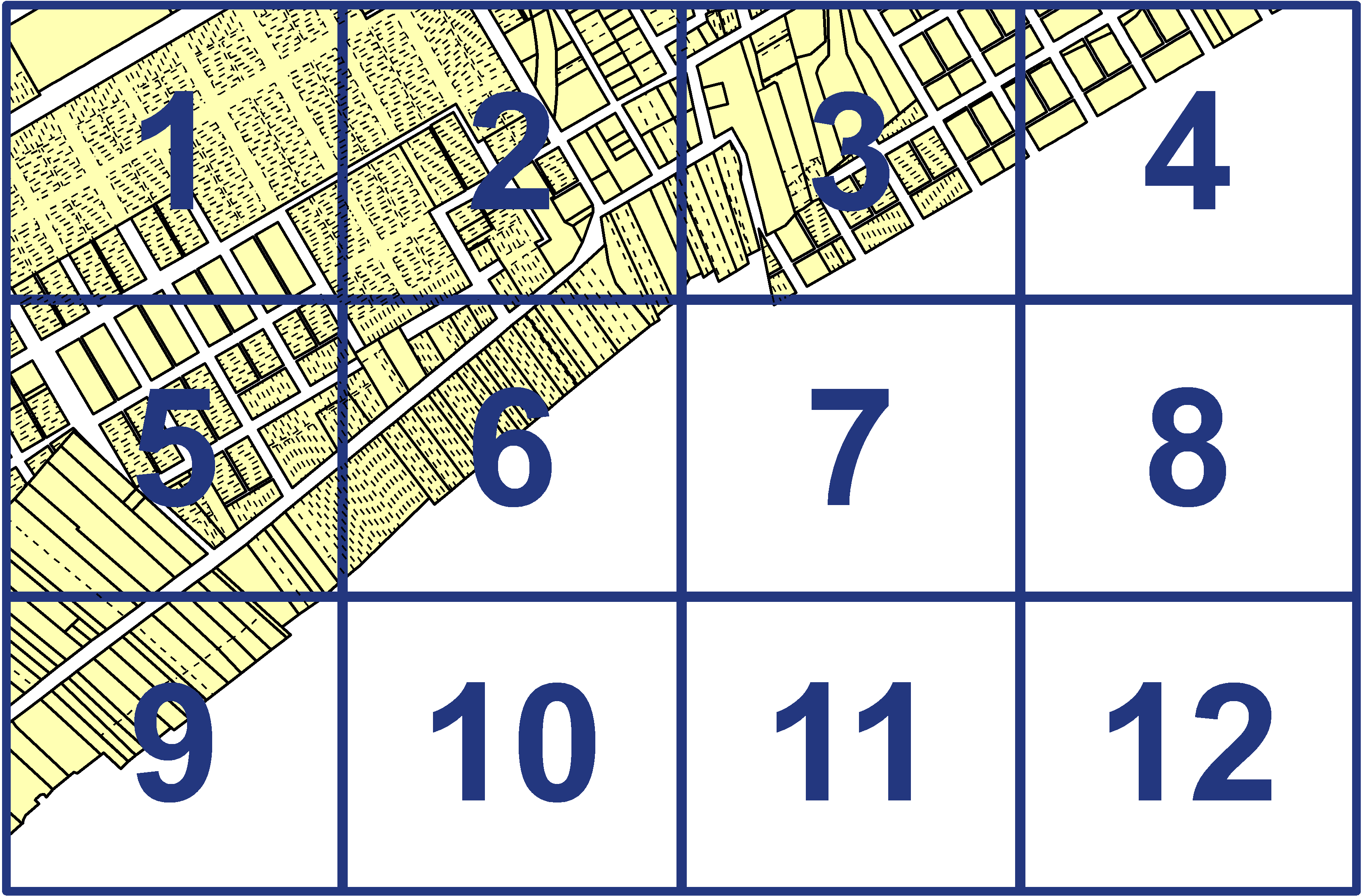 quarter facet map