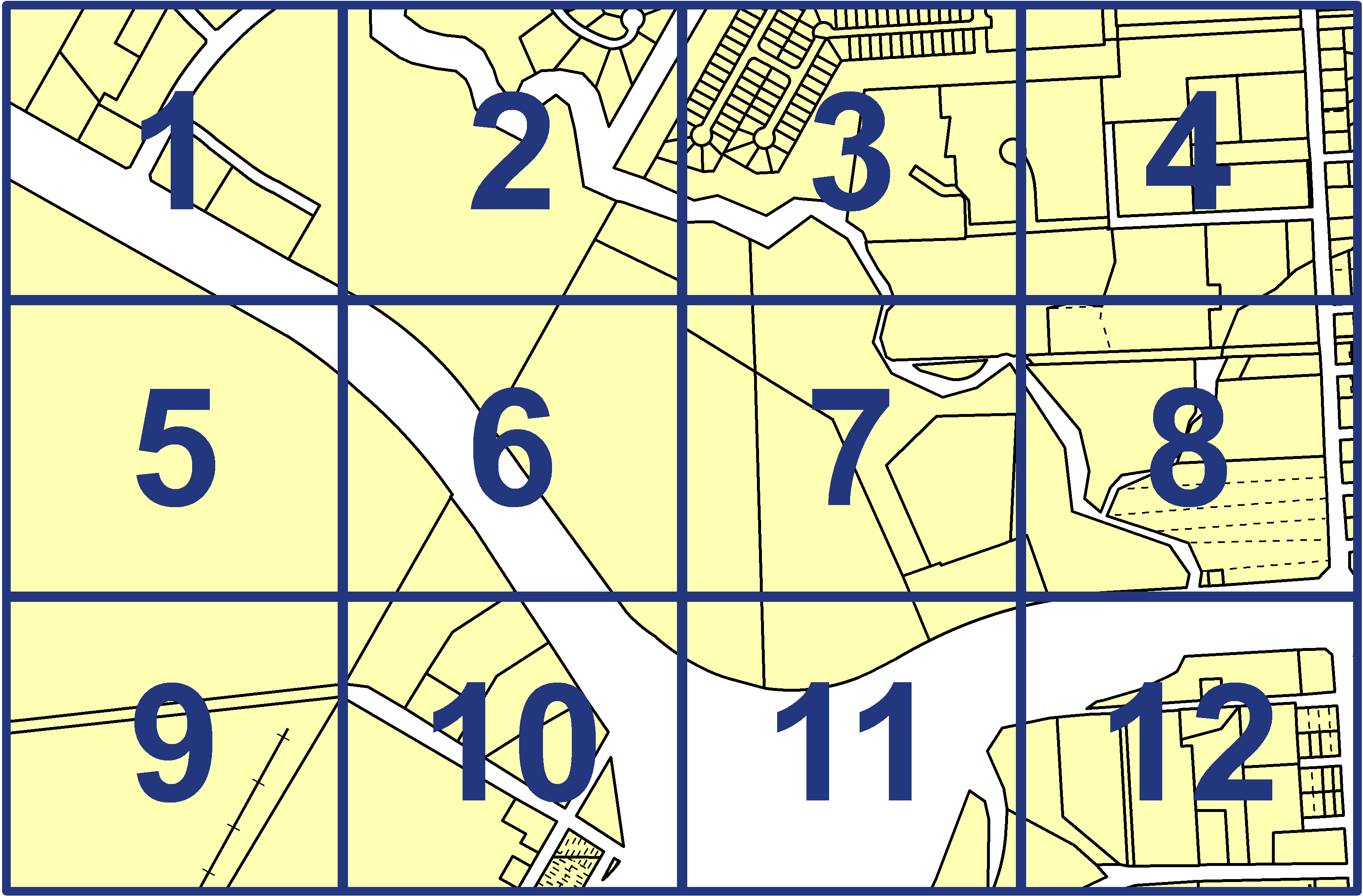 quarter facet map